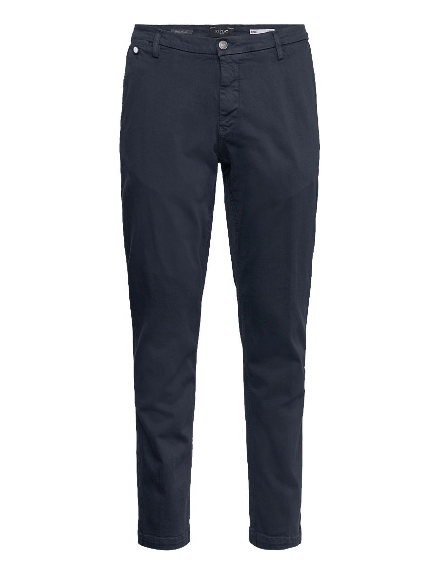 Replay - BENNI Trousers REGULAR Hyperchino Color Xlite - vabaaja püksid - blue - 1