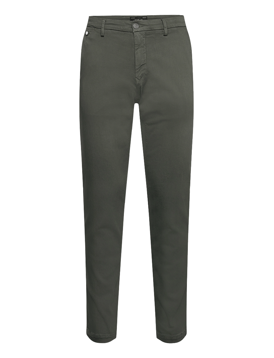 Replay - BENNI REGULAR Hyperchino Color Xlite DENIM Trousers - casual bukser - green - 1