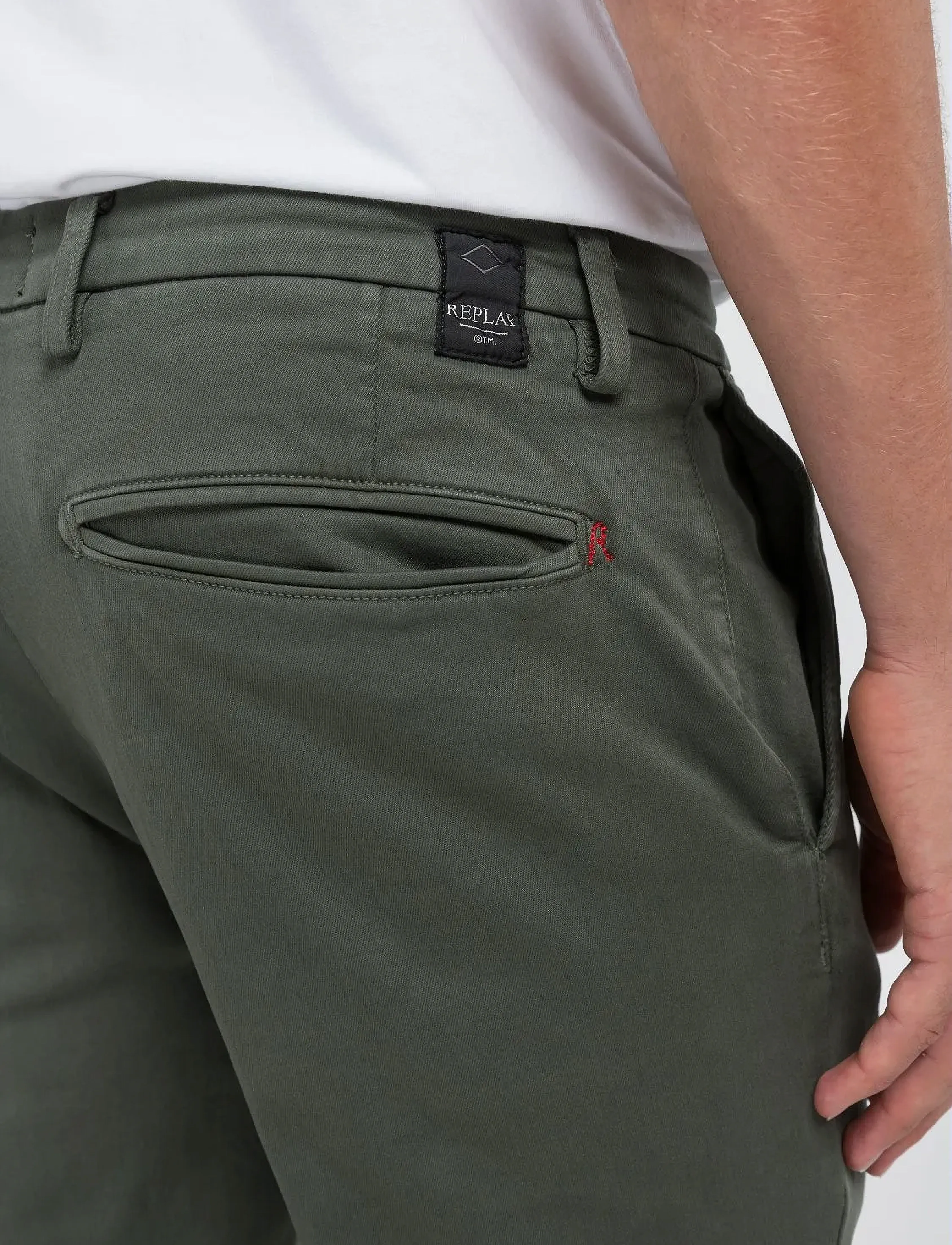 REPLAY Benni Regular Hyperchino Color Xlite Denim Trousers chinos herr – bild 8