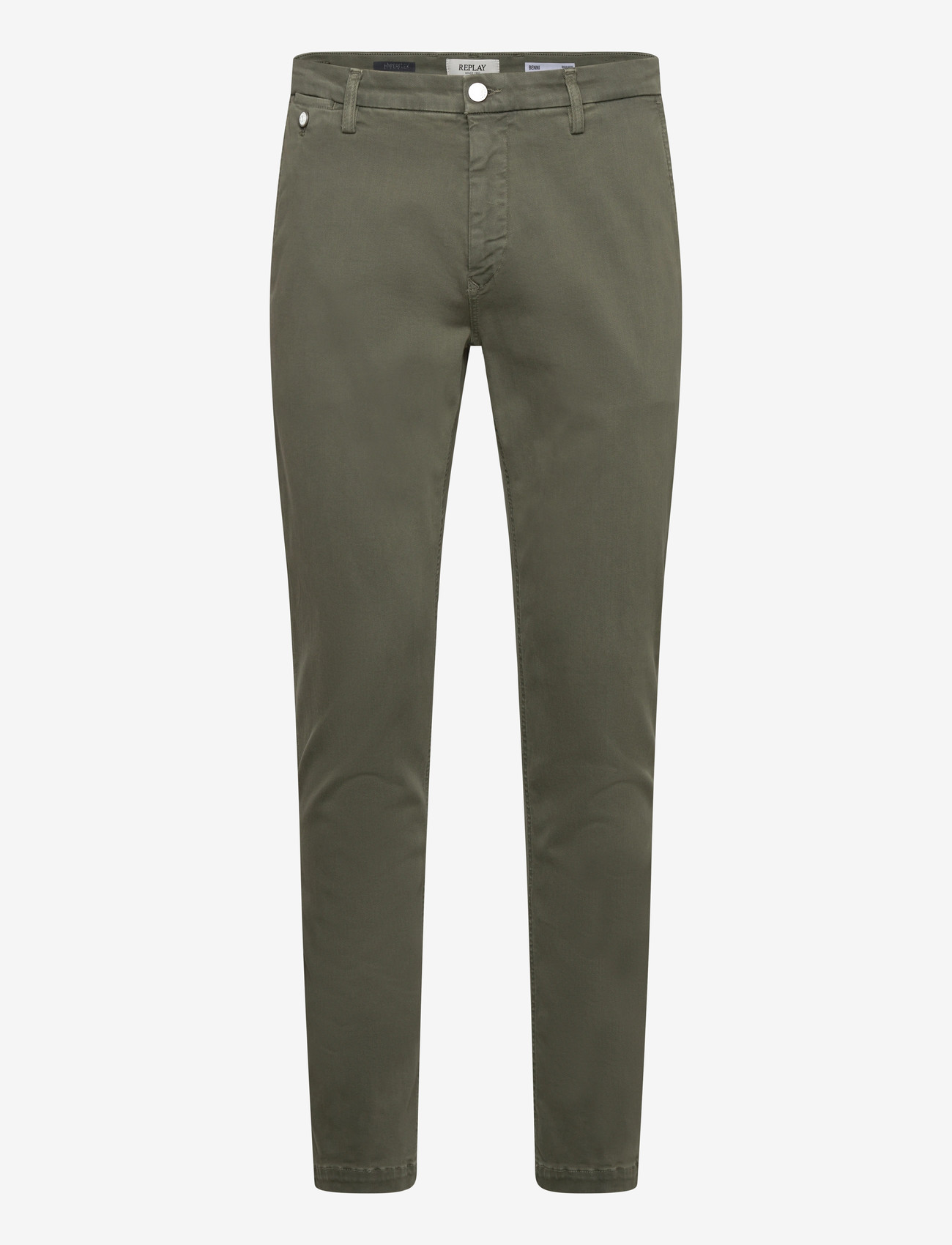 Replay - BENNI Trousers REGULAR Hyperchino Color Xlite - casual bukser - green - 1