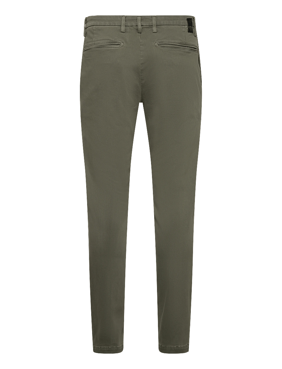 Replay - BENNI REGULAR Hyperchino Color Xlite DENIM Trousers - pantalons décontractés - green - 2