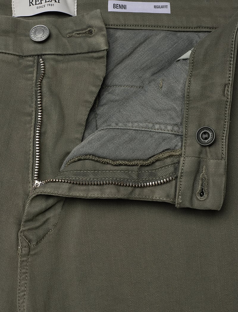 Replay - BENNI Trousers REGULAR Hyperchino Color Xlite - casual bukser - green - 5