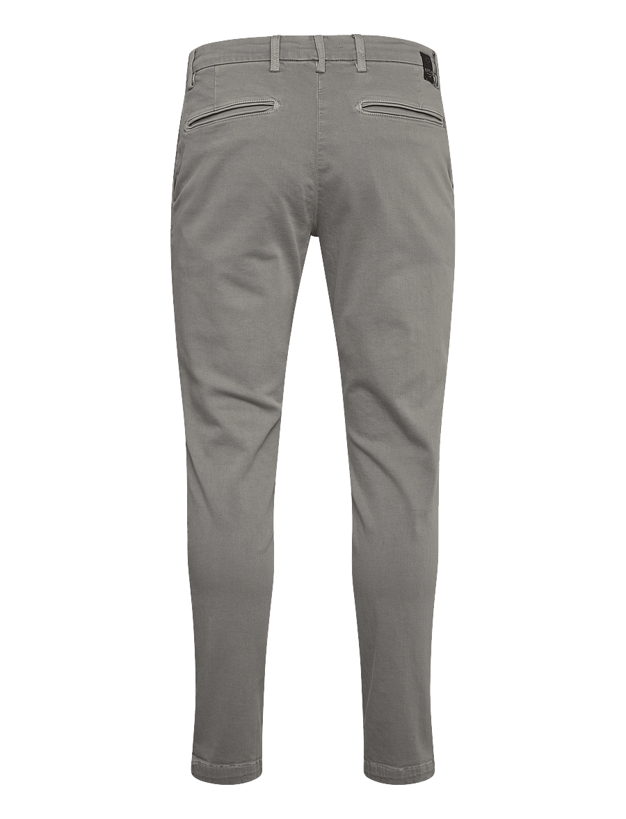 Replay - BENNI REGULAR Hyperchino Color Xlite DENIM Trousers ALABASTER - vabaaja püksid - grey - 1