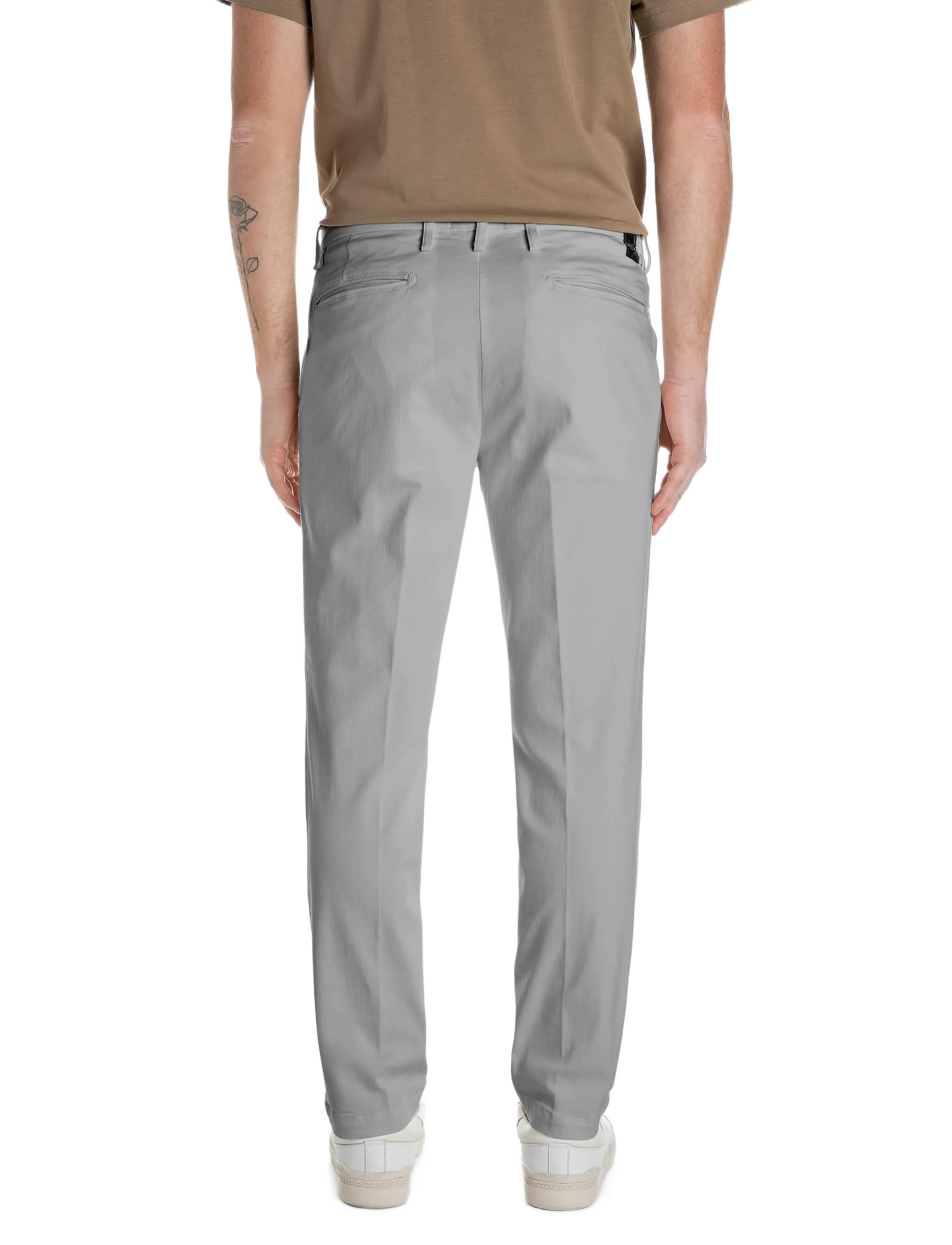Replay - BENNI REGULAR Hyperchino Color Xlite  DENIM Trousers ALABASTER - vabaaja püksid - grey - 2