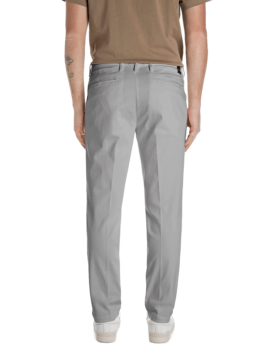 Replay - BENNI REGULAR Hyperchino Color Xlite DENIM Trousers ALABASTER - vabaaja püksid - grey - 2