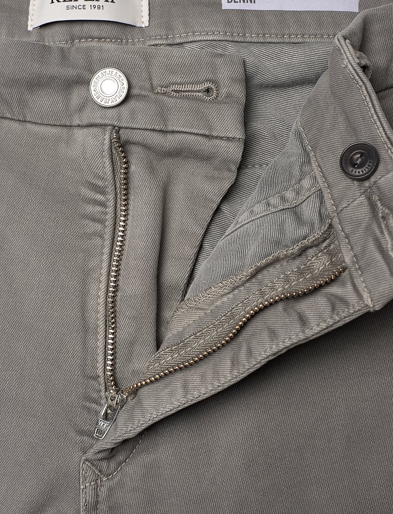 Replay - BENNI Trousers REGULAR Hyperchino Color Xlite - chinos - grey - 4