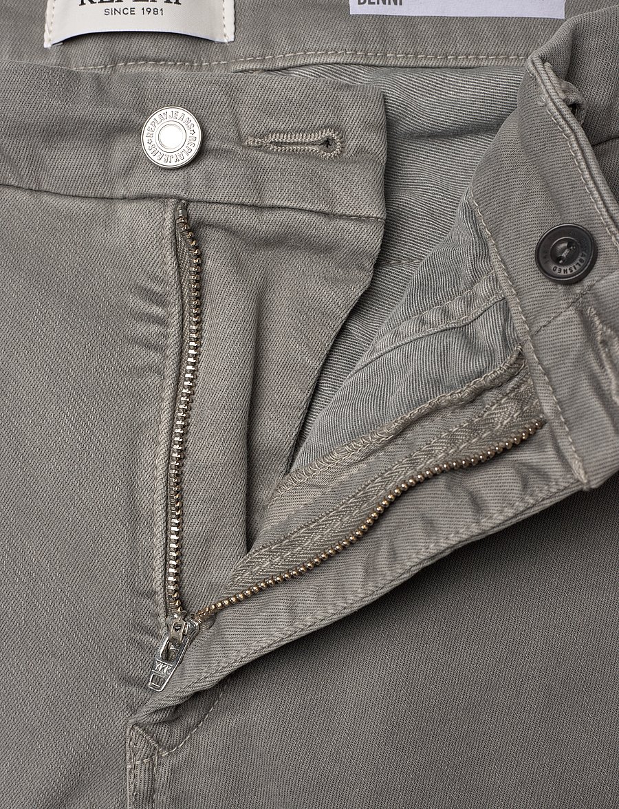 Replay - BENNI REGULAR Hyperchino Color Xlite DENIM Trousers ALABASTER - vabaaja püksid - grey - 4