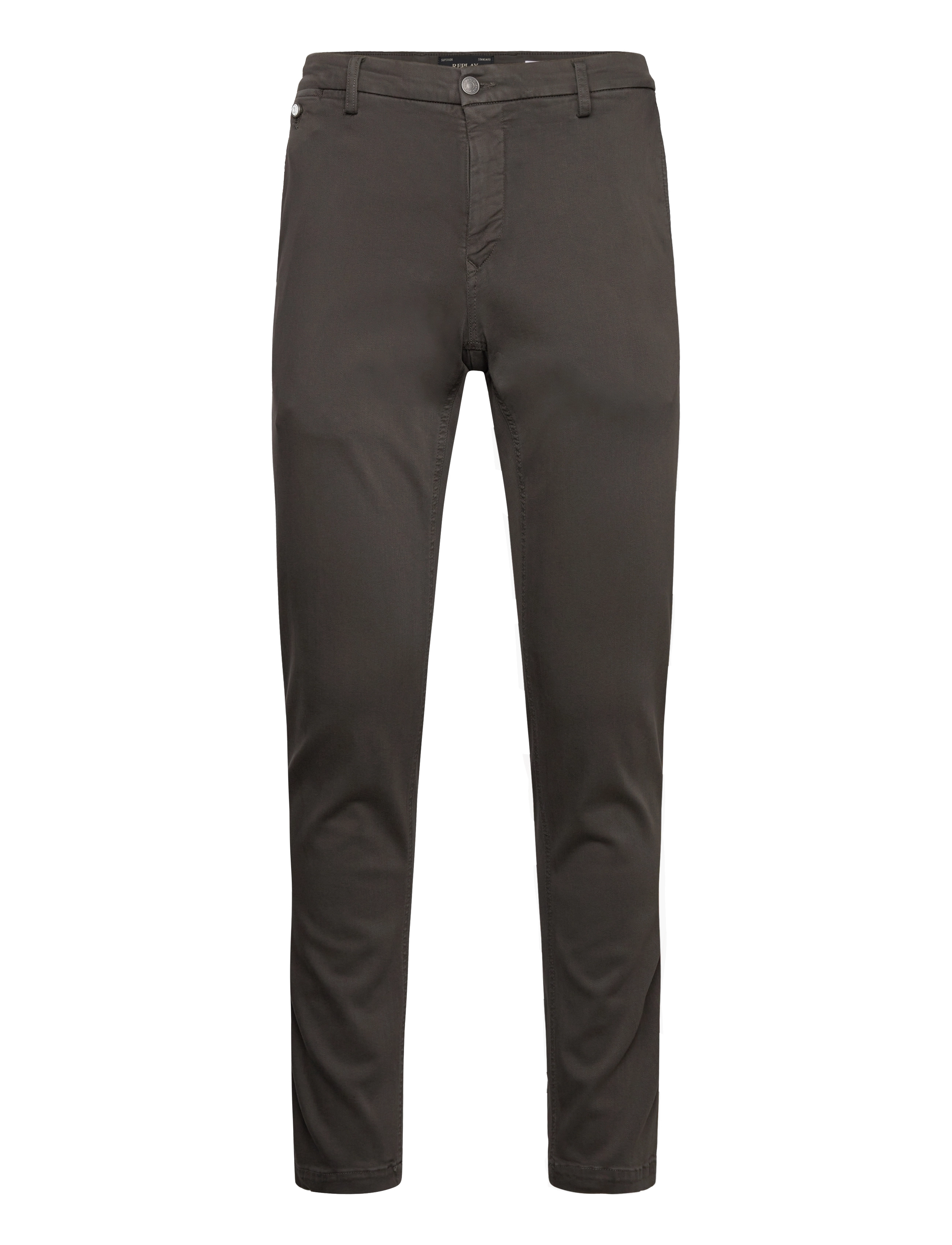 Replay - BENNI Trousers REGULAR Hyperchino Color Xlite - vabaajapüksid - grey - 1
