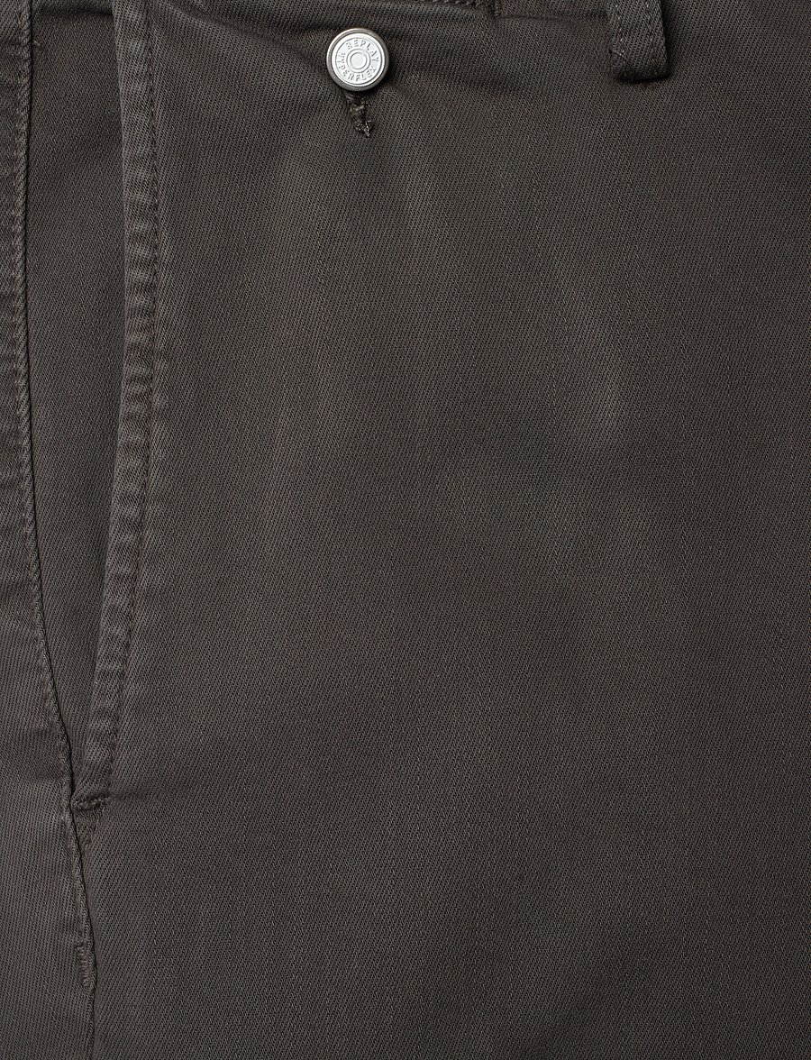 Replay - BENNI Trousers REGULAR Hyperchino Color Xlite - vabaajapüksid - grey - 4