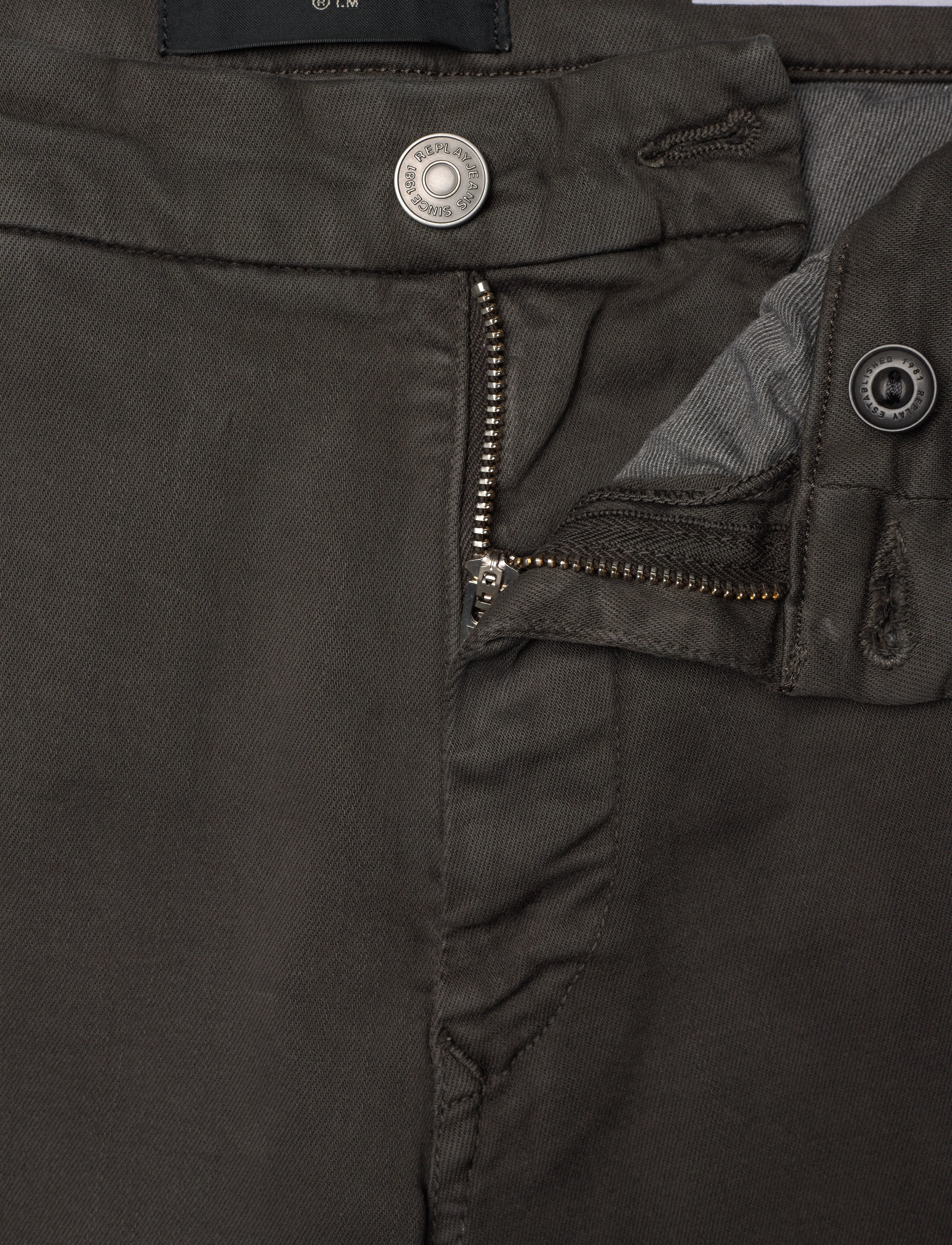 Replay - BENNI Trousers REGULAR Hyperchino Color Xlite - vabaajapüksid - grey - 5