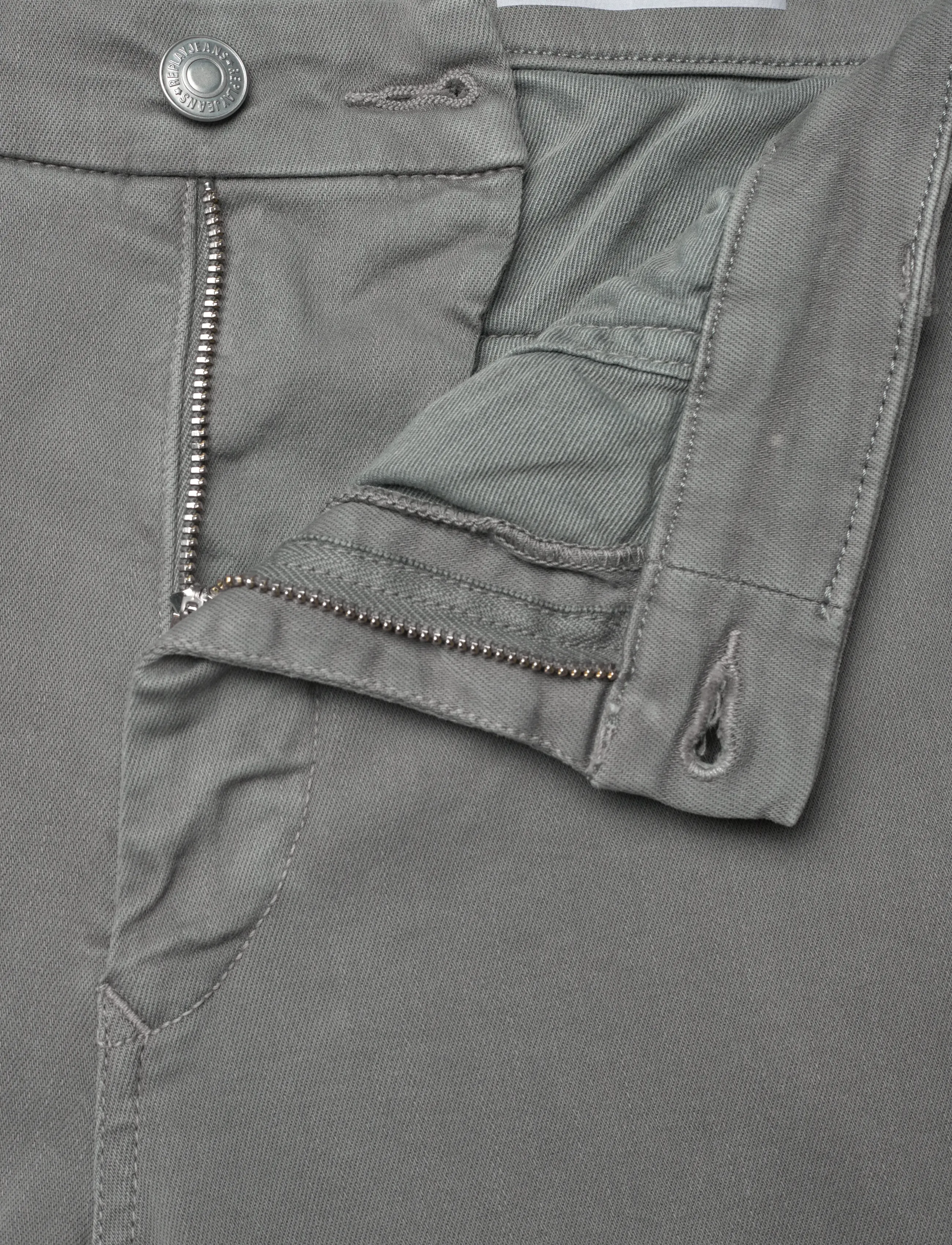 Replay - BENNI Trousers REGULAR Hyperchino Color Xlite - casual - warm grey - 5