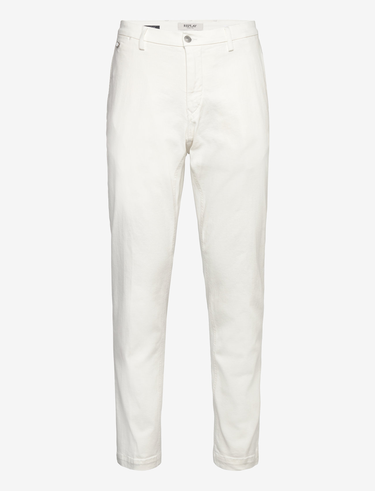 Replay - BENNI Trousers REGULAR Hyperchino Color Xlite - chinos - white - 0