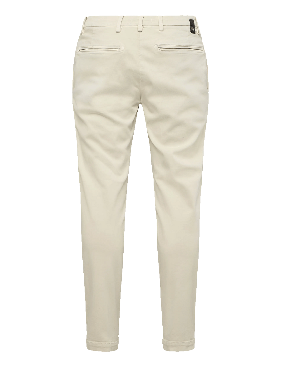 Replay - BENNI REGULAR Hyperchino Color Xlite DENIM Trousers ALABASTER - casual - white - 1