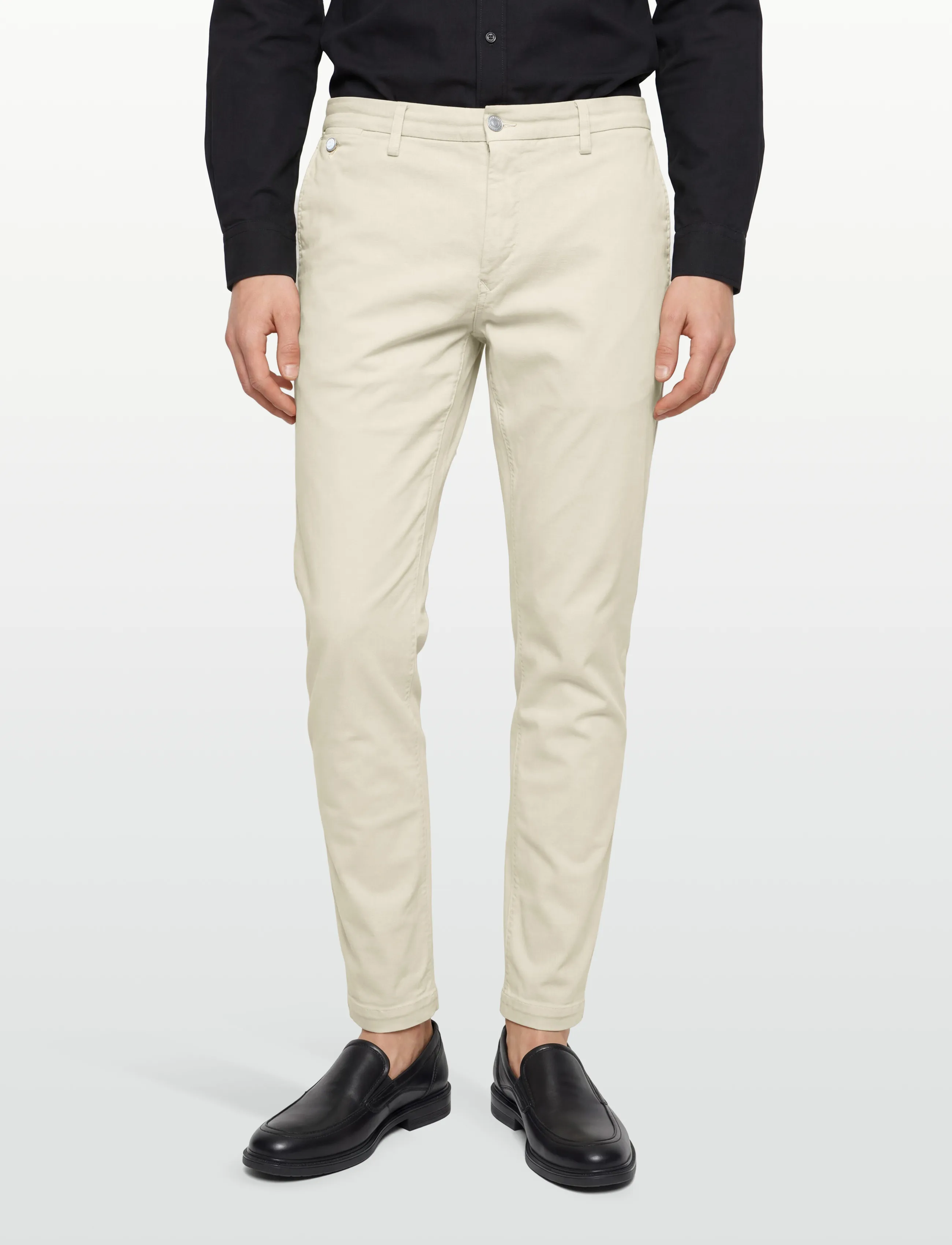 Replay - BENNI Trousers REGULAR Hyperchino Color Xlite - casual bukser - white - 5