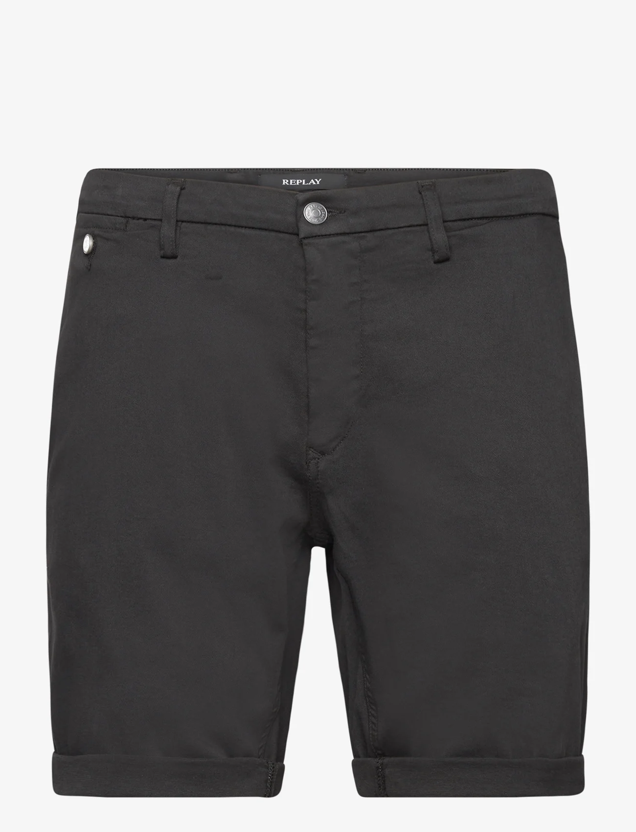 Replay - BENNI SHORT Shorts REGULAR Hyperchino Color Xlite - chino lühikesed püksid - black - 0