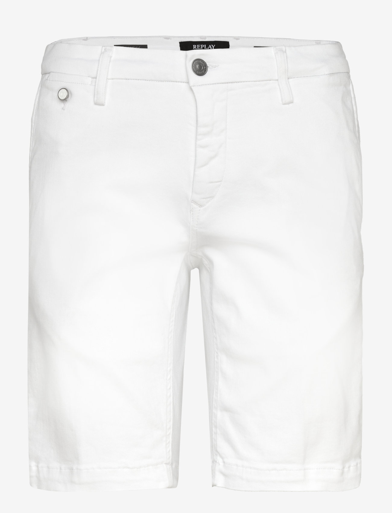 Replay - BENNI SHORT Shorts REGULAR Hyperchino Color Xlite - casual shorts - white - 1