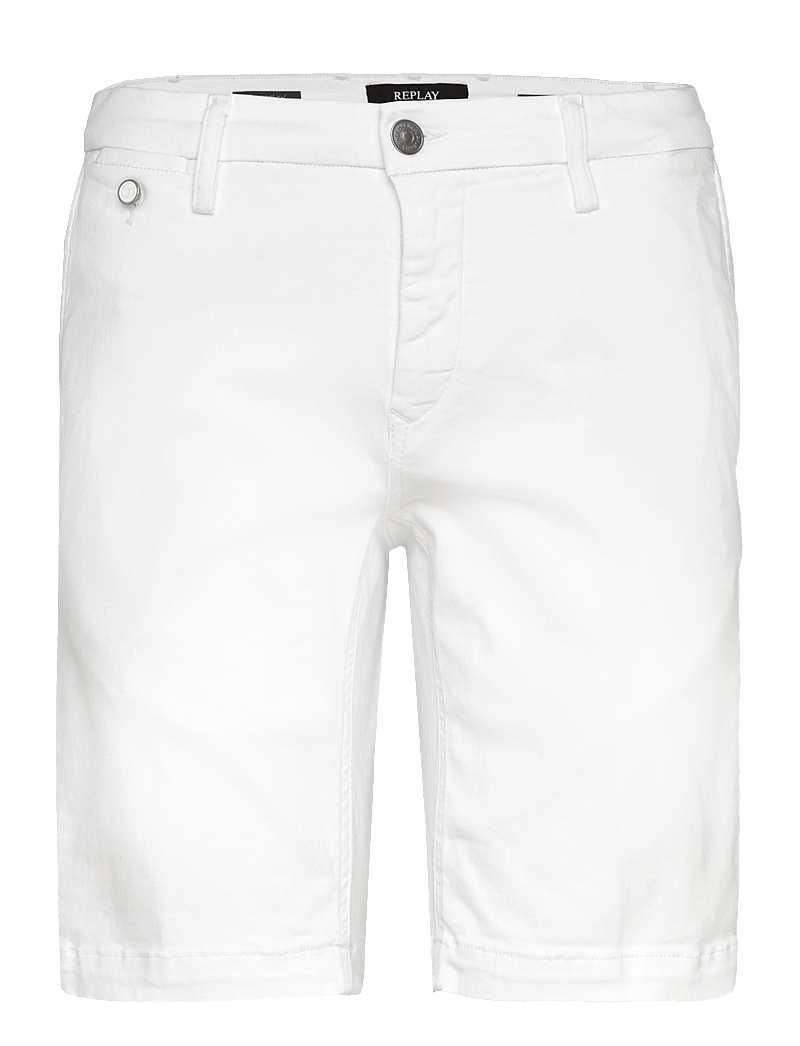Replay - BENNI SHORT Shorts REGULAR Hyperchino Color Xlite - casual shorts - white - 1