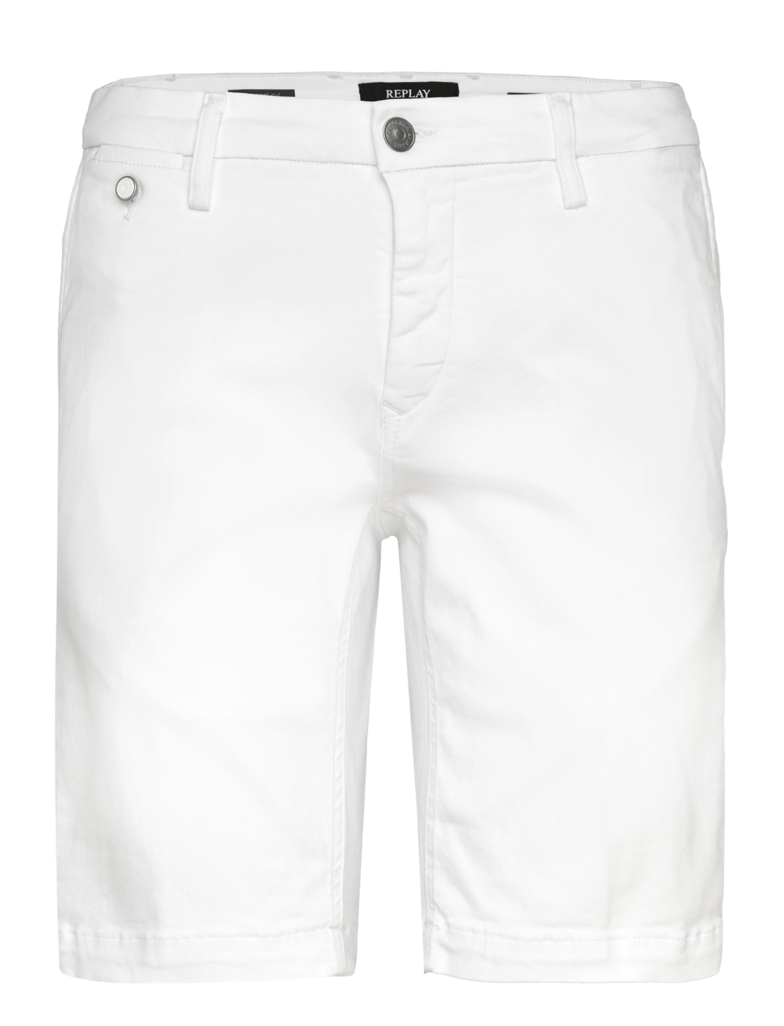 Replay - BENNI SHORT Shorts REGULAR Hyperchino Color Xlite - white - 1