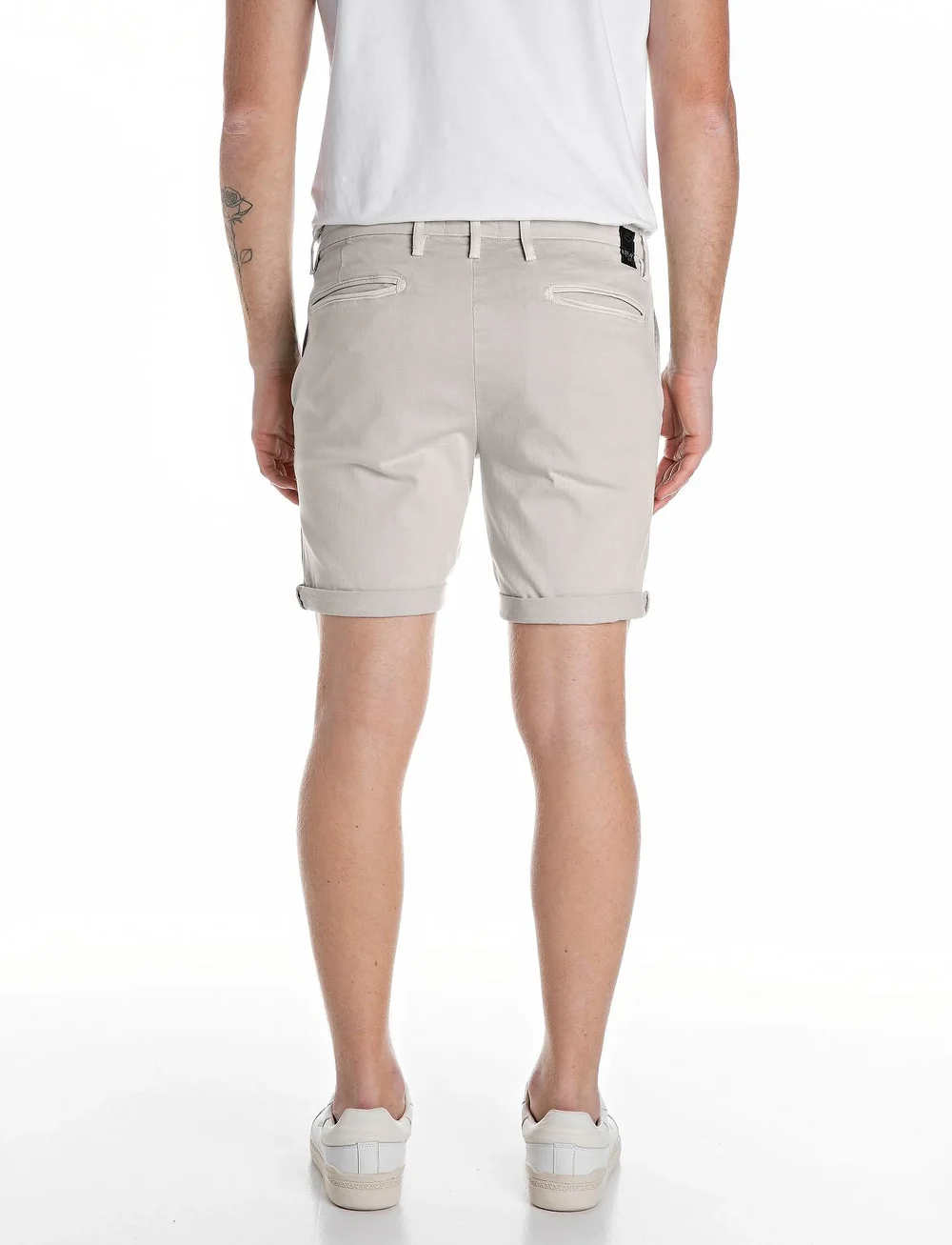 Replay - BENNI SHORT Shorts REGULAR Hyperchino Color Xlite - casual shorts - beige - 1
