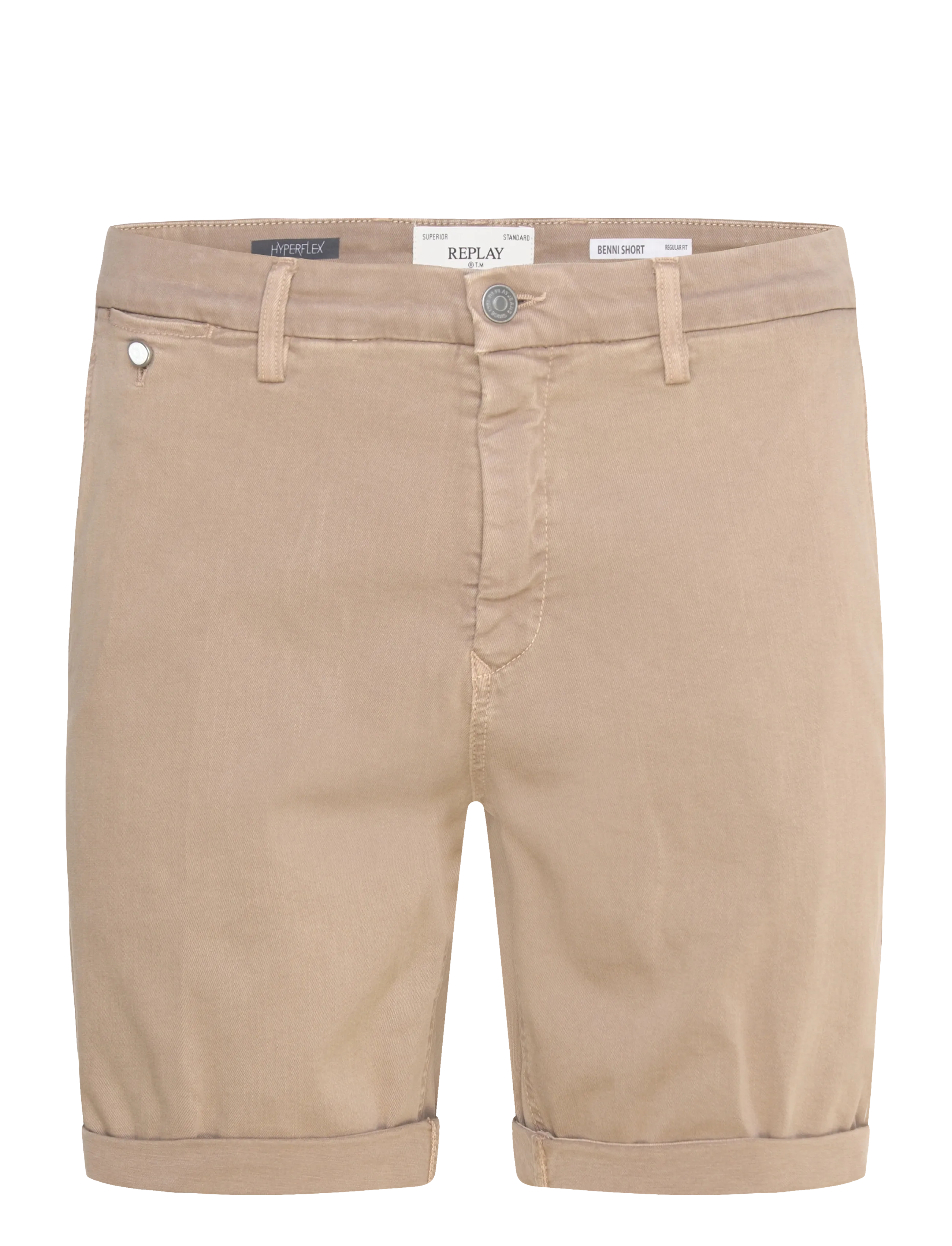 Replay BENNI SHORT Shorts REGULAR Hyperchino Color Xlite - E-pirmadienis - BEIGE / beige