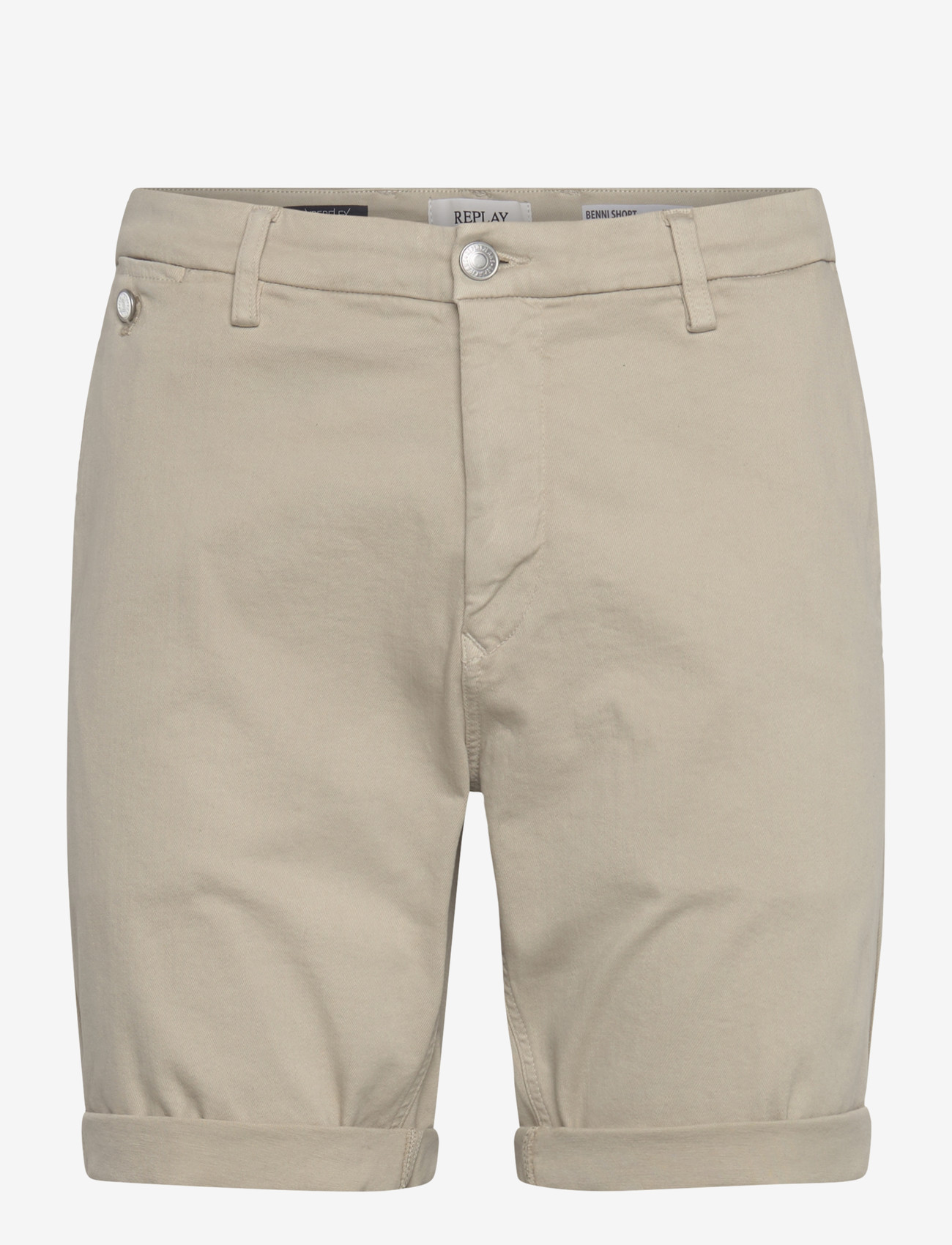 Replay - BENNI SHORT Shorts REGULAR Hyperchino Color Xlite - casual shorts - beige - 1