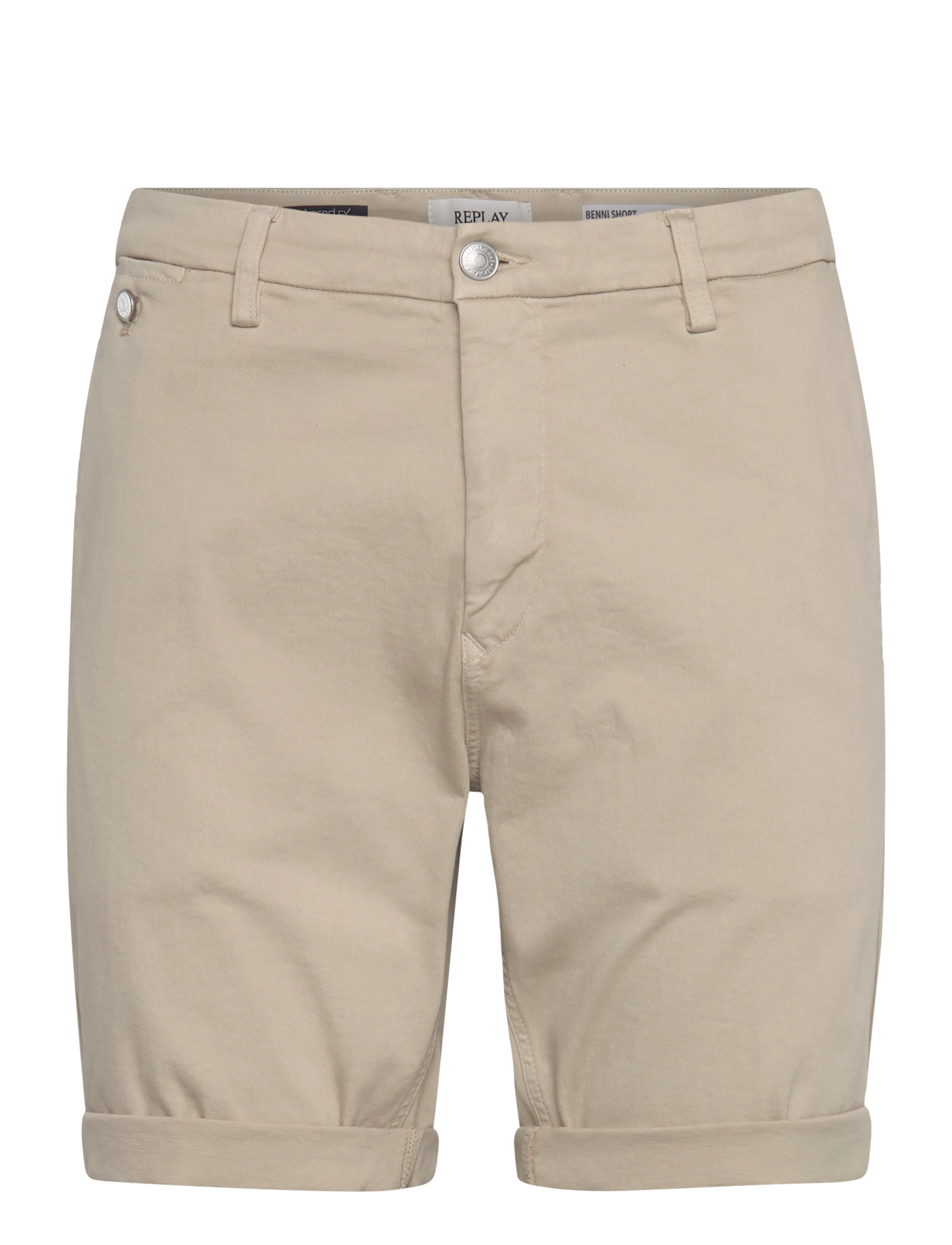 Replay BENNI SHORT Shorts REGULAR Hyperchino Color Xlite - Shorts - BEIGE / beige