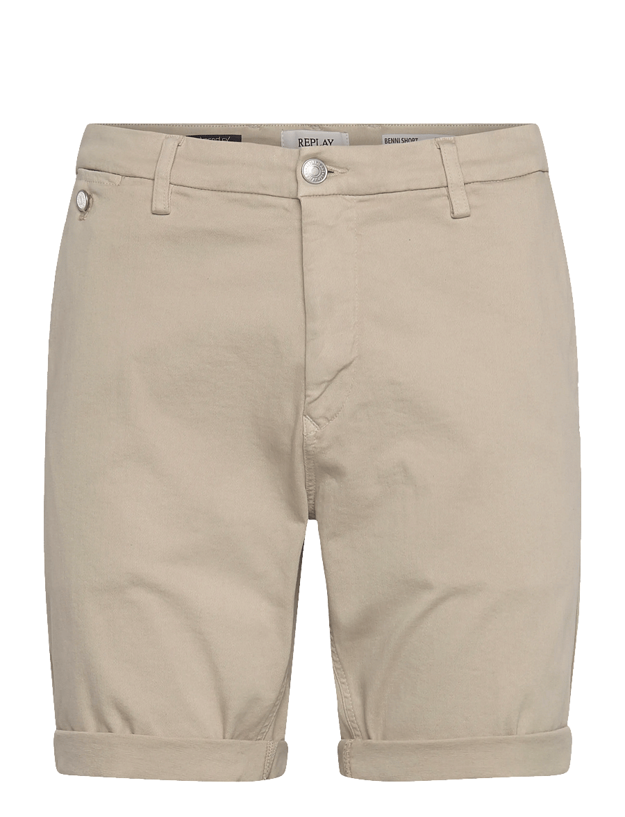 Replay - BENNI SHORT Shorts REGULAR Hyperchino Color Xlite - casual shorts - beige - 1