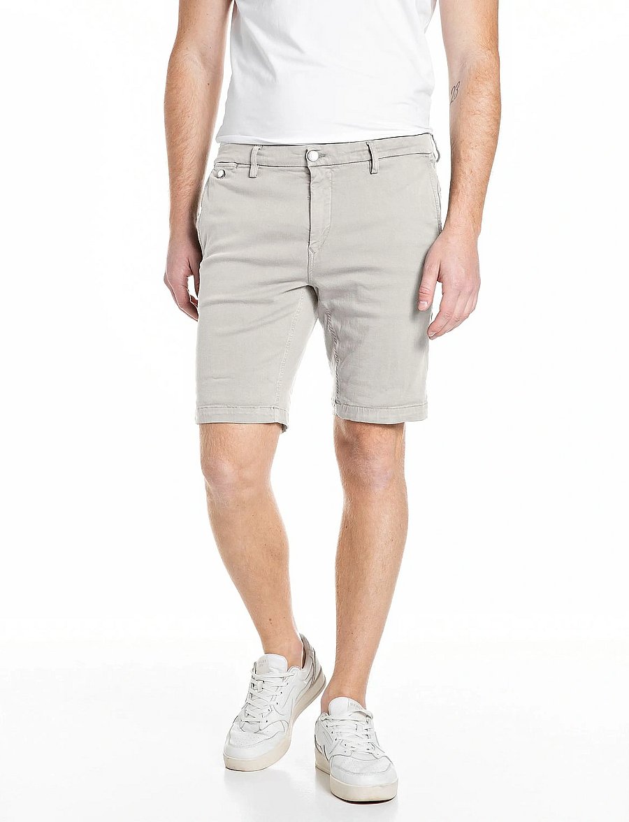 Replay - BENNI SHORT Shorts REGULAR Hyperchino Color Xlite - casual shorts - beige - 0