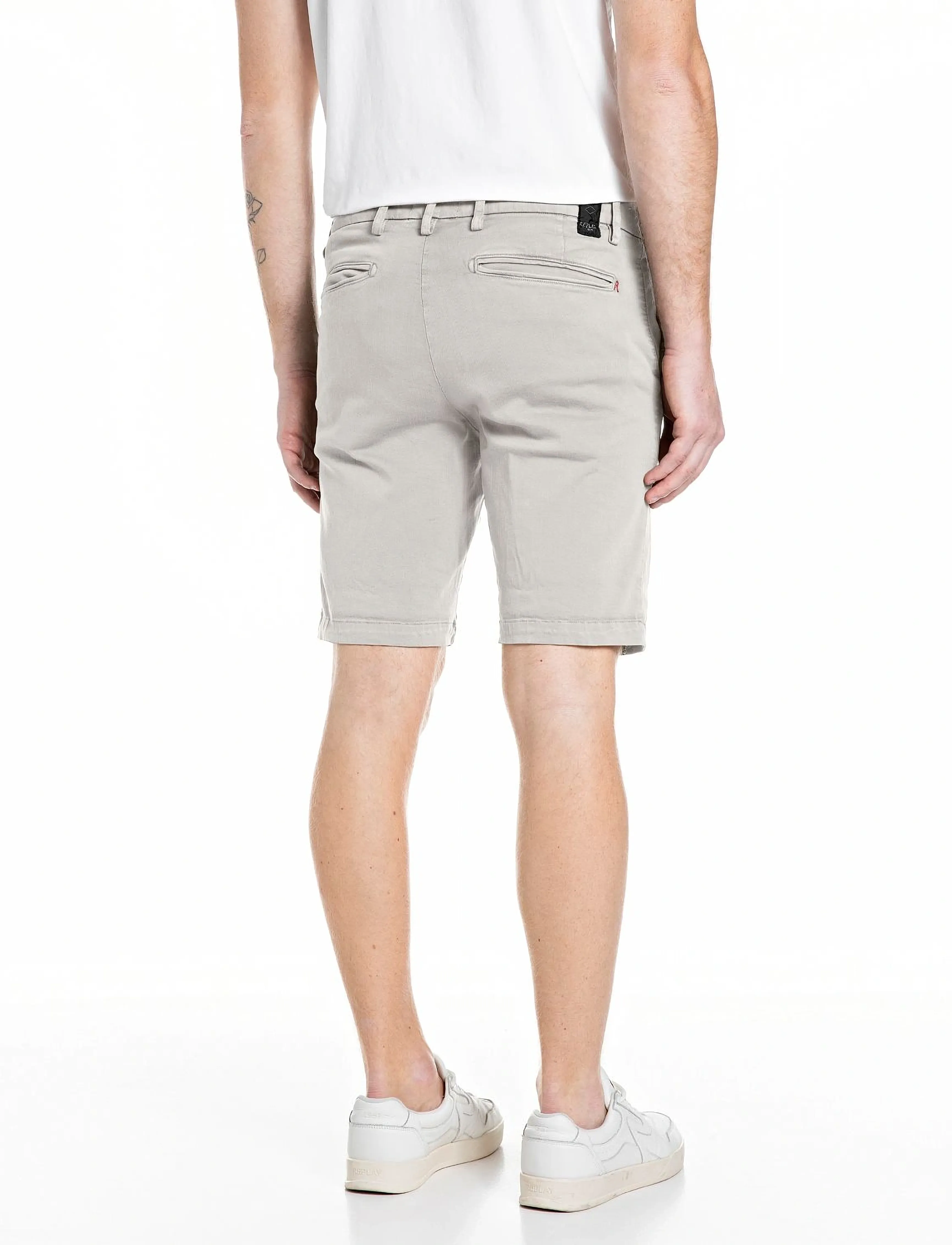 Replay - BENNI SHORT Shorts REGULAR Hyperchino Color Xlite - casual shorts - beige - 3