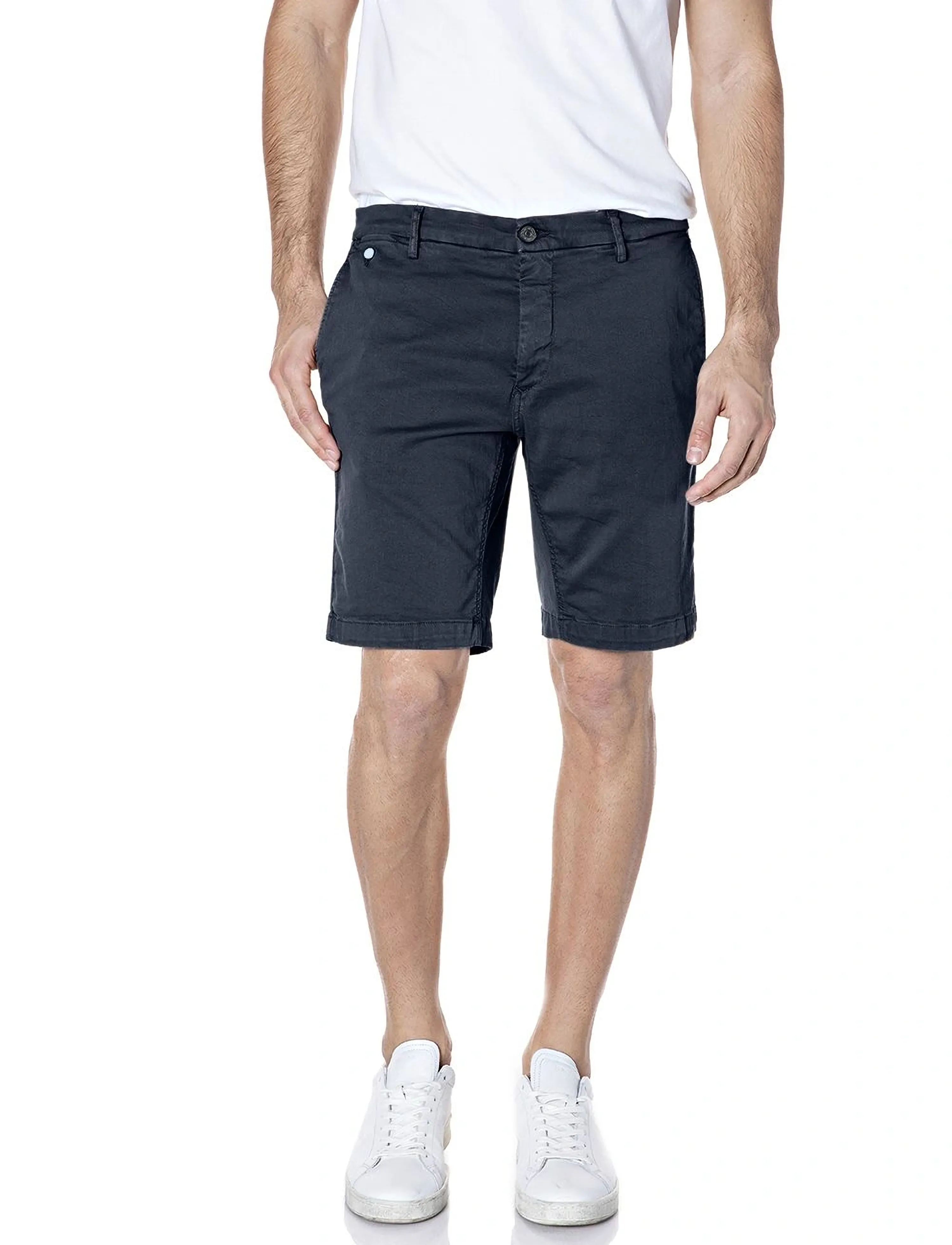 Replay BENNI SHORT Shorts REGULAR Hyperchino Color Xlite - Casual shorts - BLUE / black