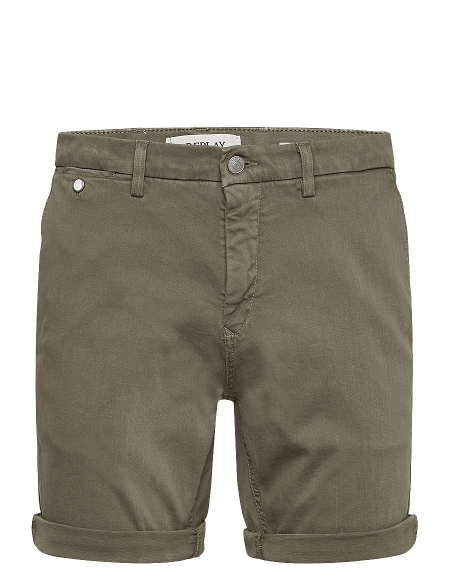 Replay - BENNI SHORT Shorts REGULAR Hyperchino Color Xlite - casual shorts - green - 1