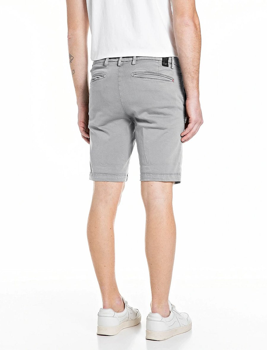Replay - BENNI SHORT Shorts REGULAR Hyperchino Color Xlite - casual shorts - grey - 3