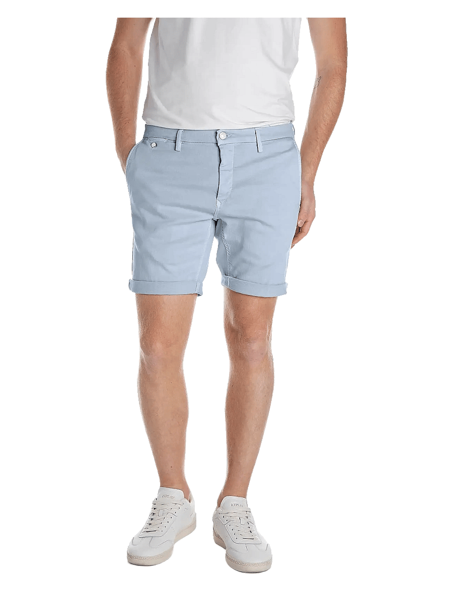 Replay - BENNI SHORT Shorts REGULAR Hyperchino Color Xlite - casual shorts - grey - 0