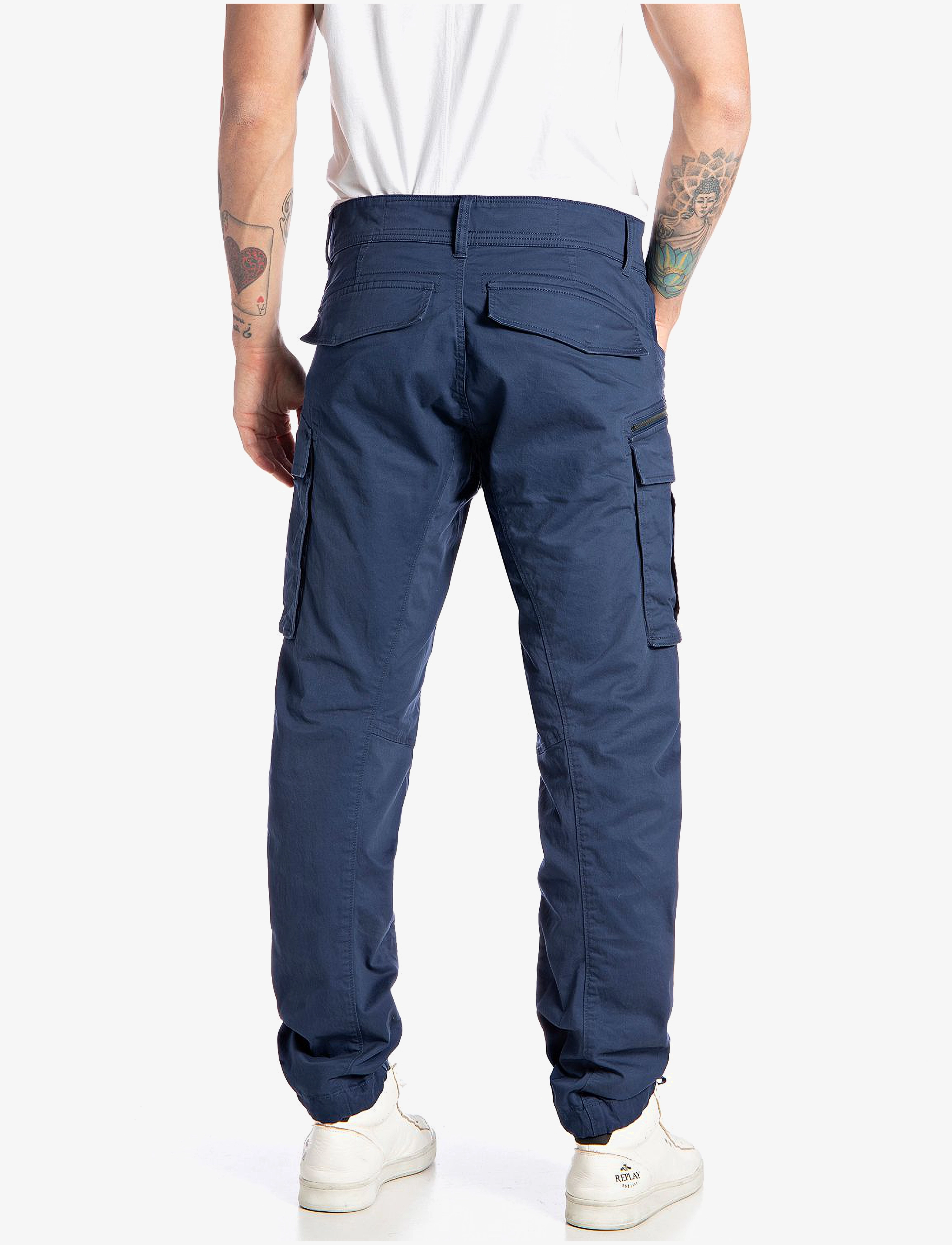 Replay - JOE Trousers CARGO - navy - 3