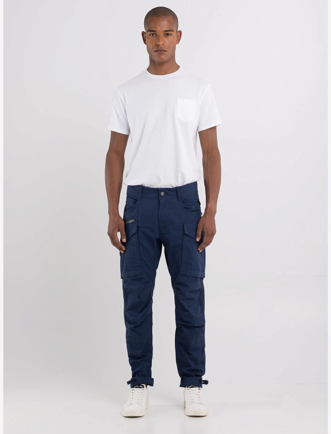 Replay - JOE Trousers CARGO - navy - 5