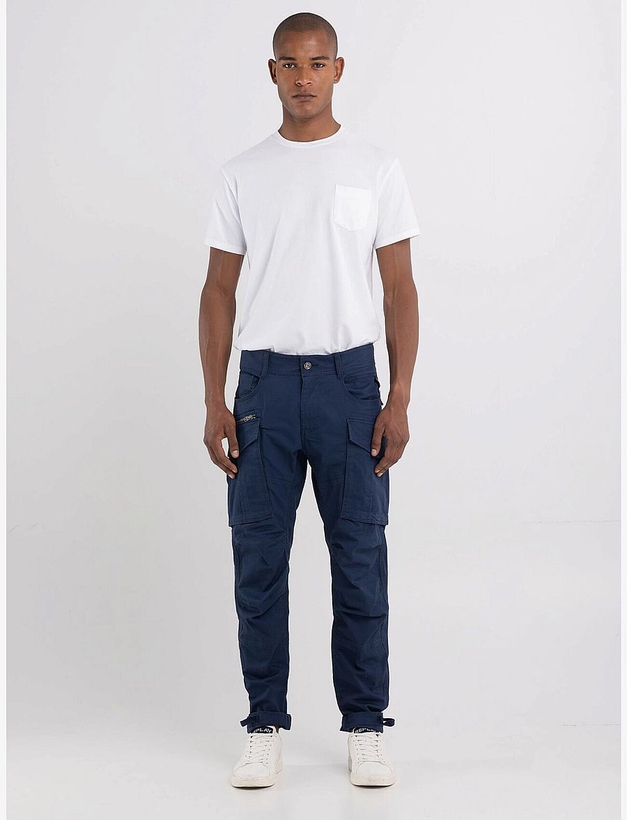 Replay - JOE Trousers CARGO - navy - 5