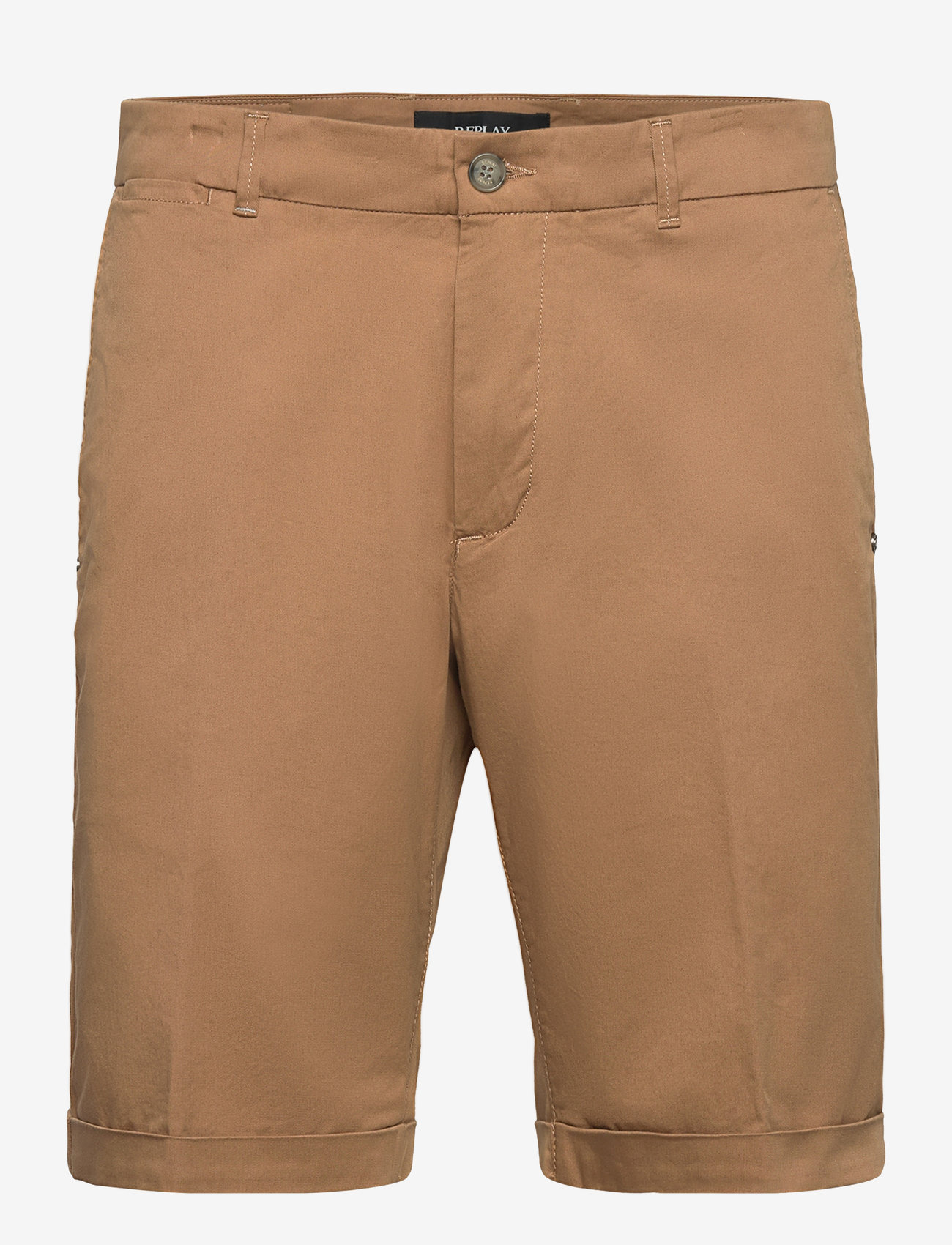 Replay - Shorts SLIM - chinos shorts - brown - 0