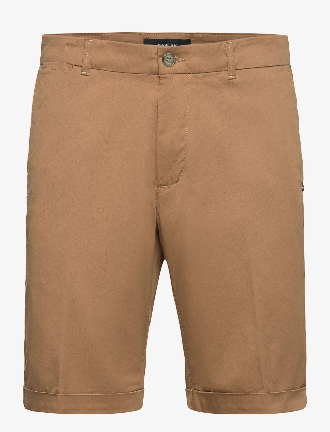 Replay - Shorts SLIM - chinos shorts - brown - 0