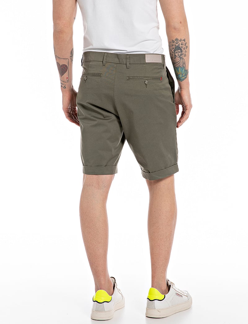 Replay - Shorts SLIM - chinos shorts - green - 3