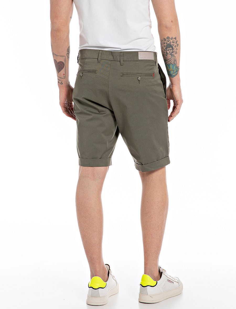 Replay - Shorts SLIM - chino lühikesed püksid - green - 3