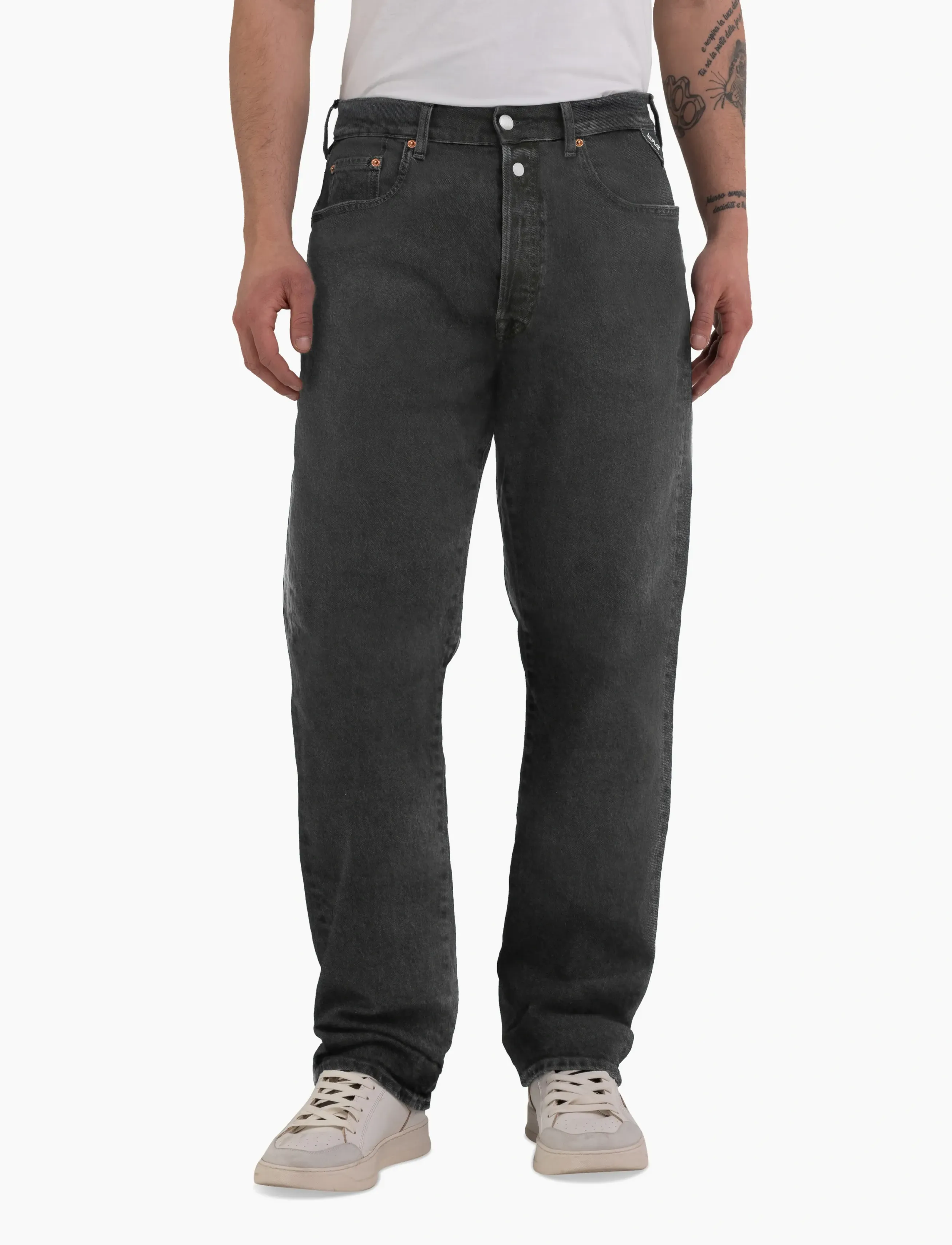 Replay M9Z1 Straight 9Zero1 Sustainable Denim Trousers, 30 x 30, Jeans, Schwarz - Regular, Männerswear