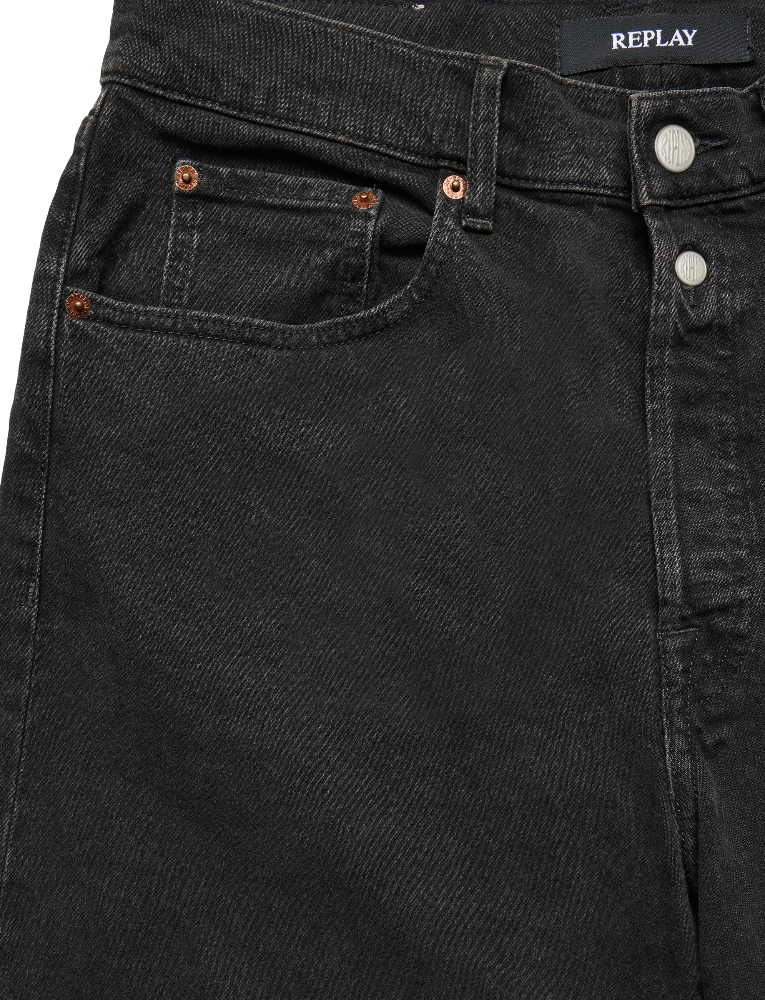 Replay - M9Z1 STRAIGHT 9ZERO1 Sustainable DENIM Trousers - black - 4