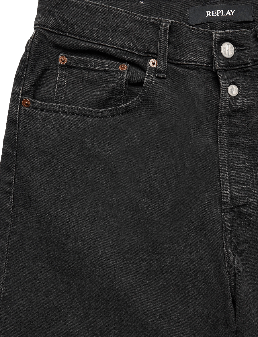 Replay - M9Z1 STRAIGHT 9ZERO1 Sustainable DENIM Trousers - normale jeans - black - 4