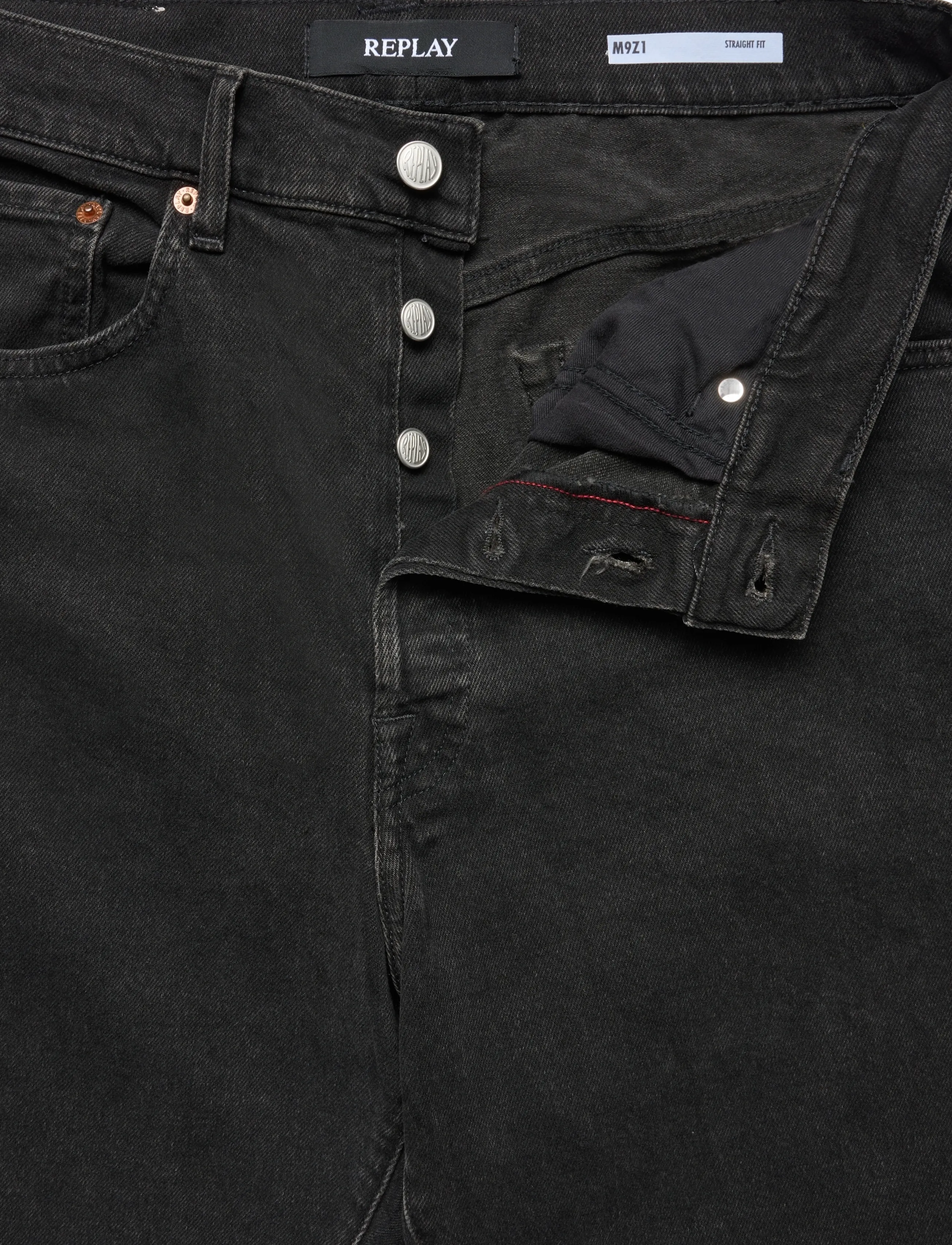 Replay - M9Z1 STRAIGHT 9ZERO1 Sustainable DENIM Trousers - black - 5