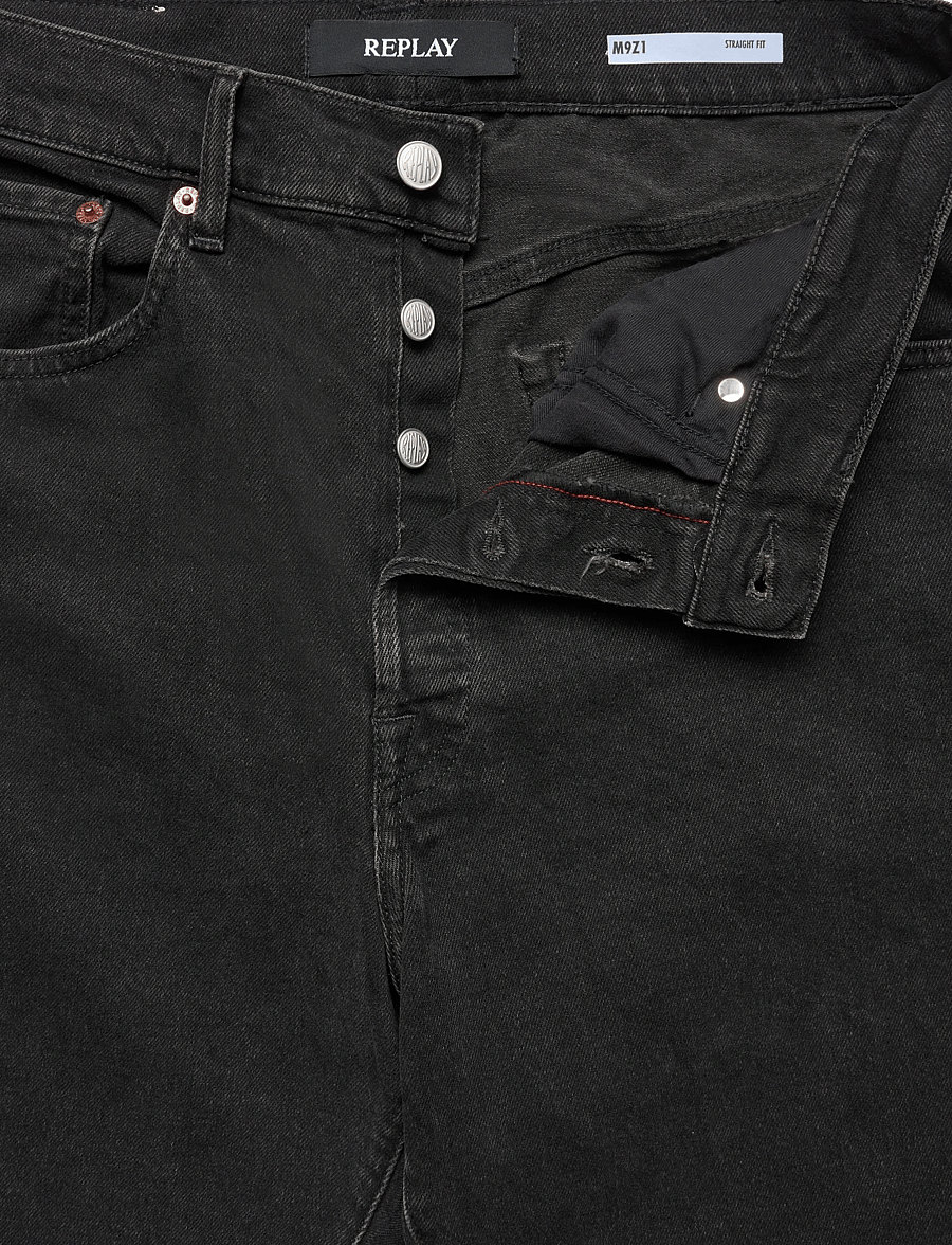 Replay - M9Z1 STRAIGHT 9ZERO1 Sustainable DENIM Trousers - normale jeans - black - 5