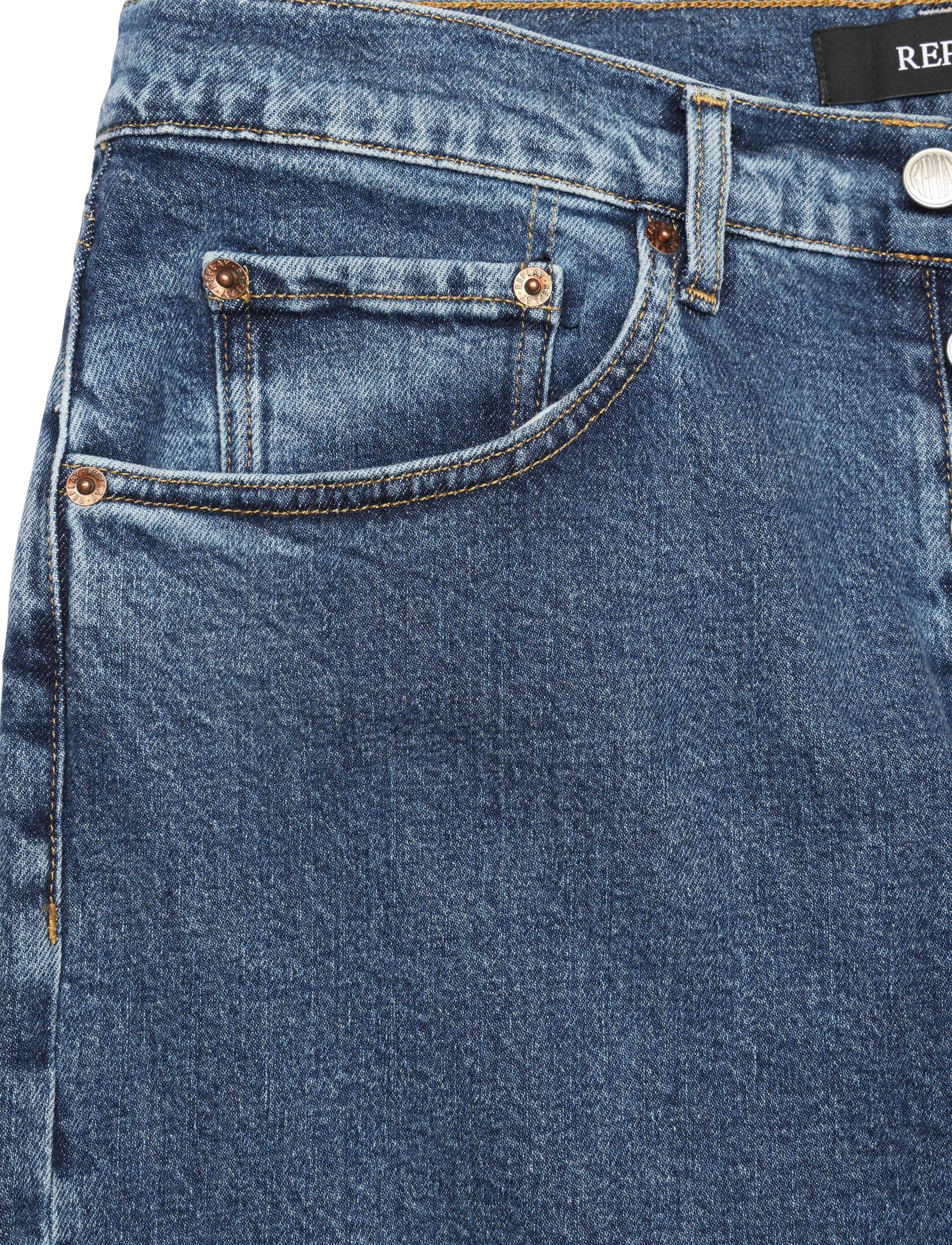 Replay - M9Z1 STRAIGHT 9ZERO1 Sustainable DENIM Trousers - regular jeans - blue - 4