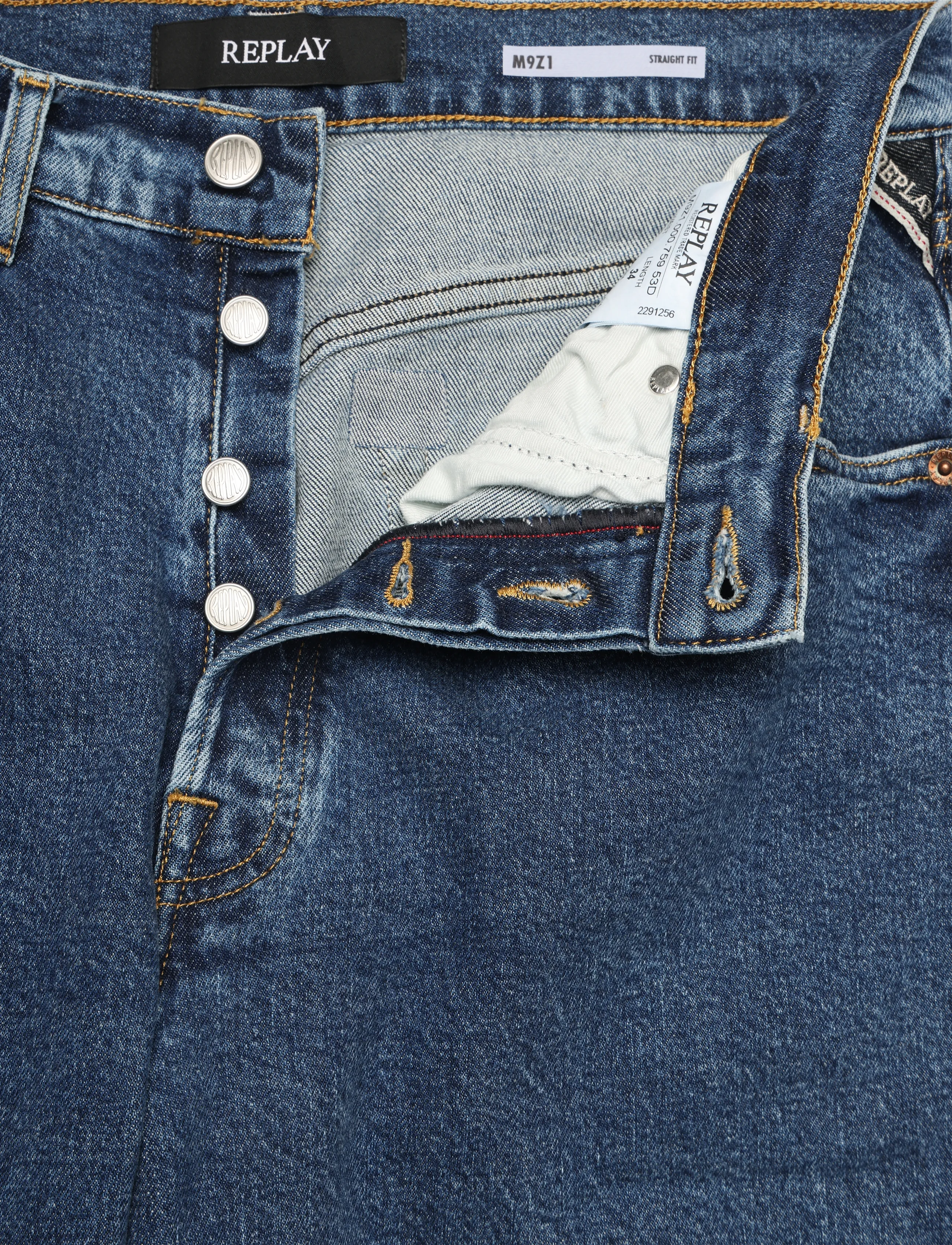 Replay - M9Z1 STRAIGHT 9ZERO1 Sustainable DENIM Trousers - regular jeans - blue - 5