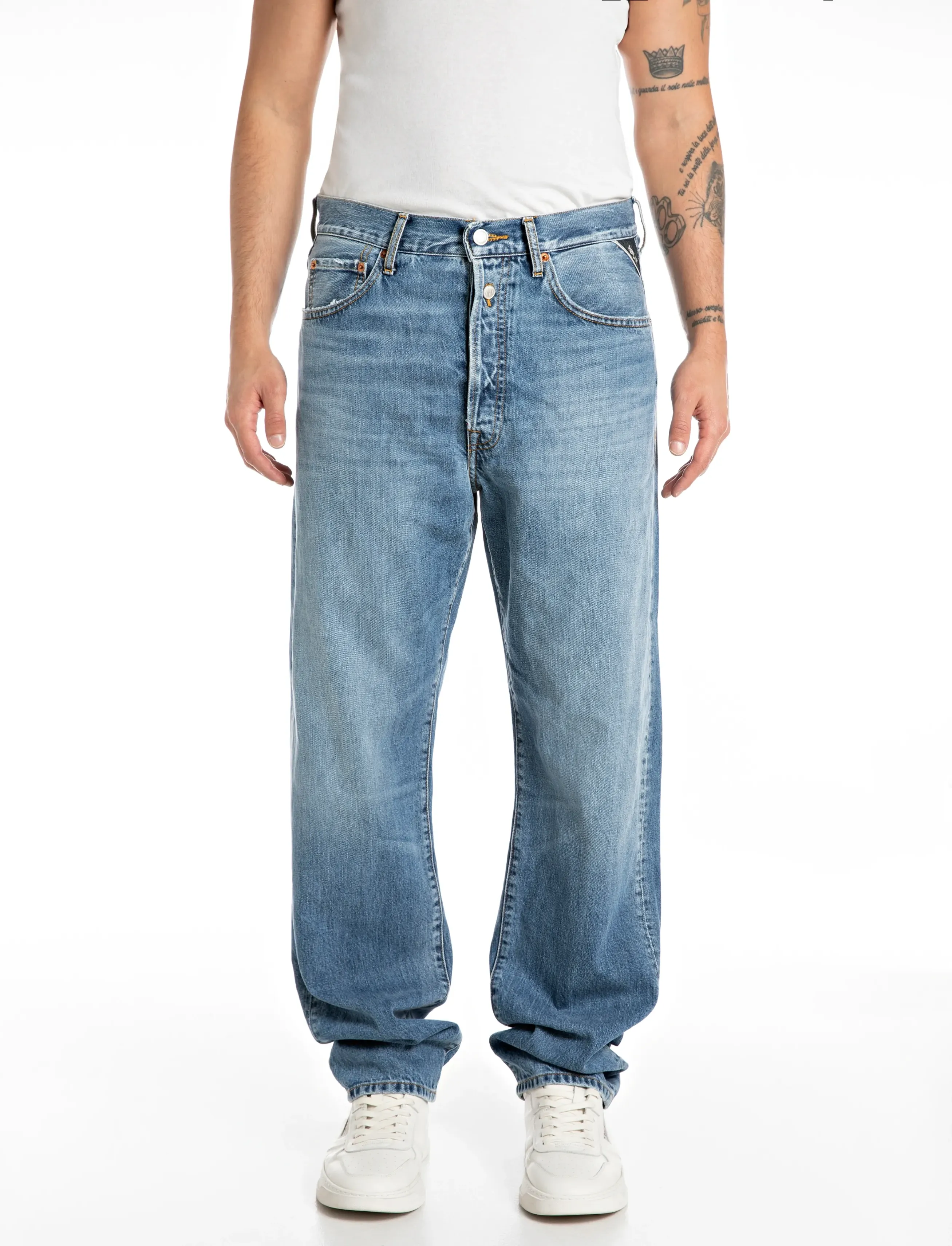 Replay M9Z1 STRAIGHT 9Z1 ECO PLUS Sustainable DENIM Trousers - Jeans - BLUE / blue