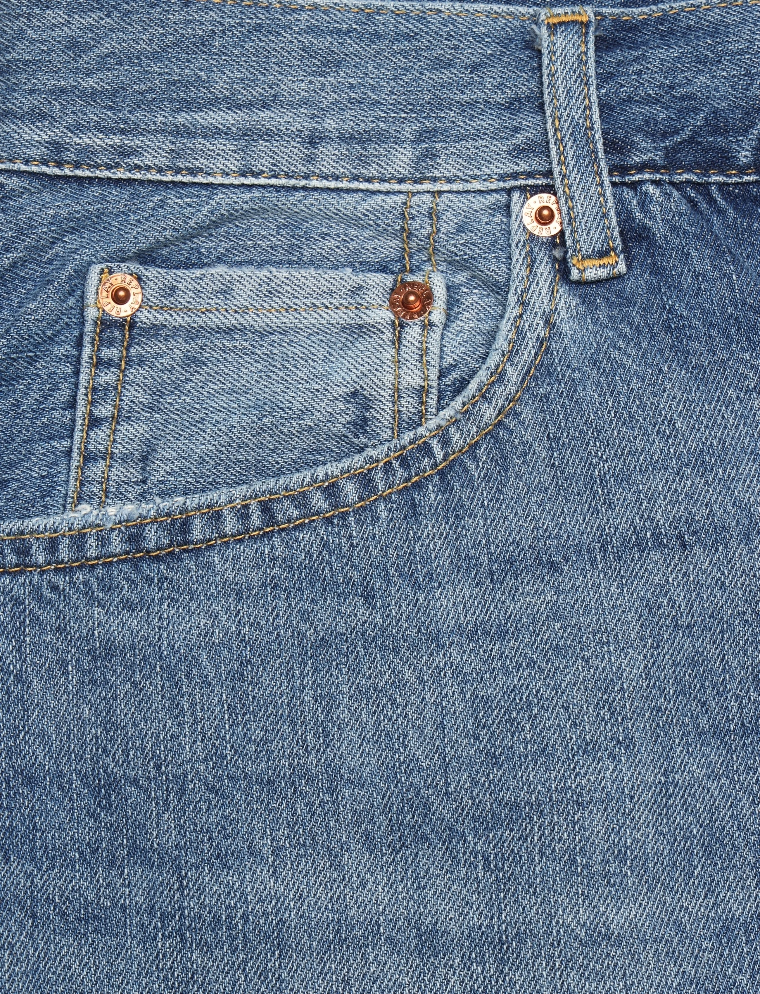 Replay - M9Z1 STRAIGHT 9Z1 ECO PLUS Sustainable DENIM Trousers - regular jeans - blue - 5