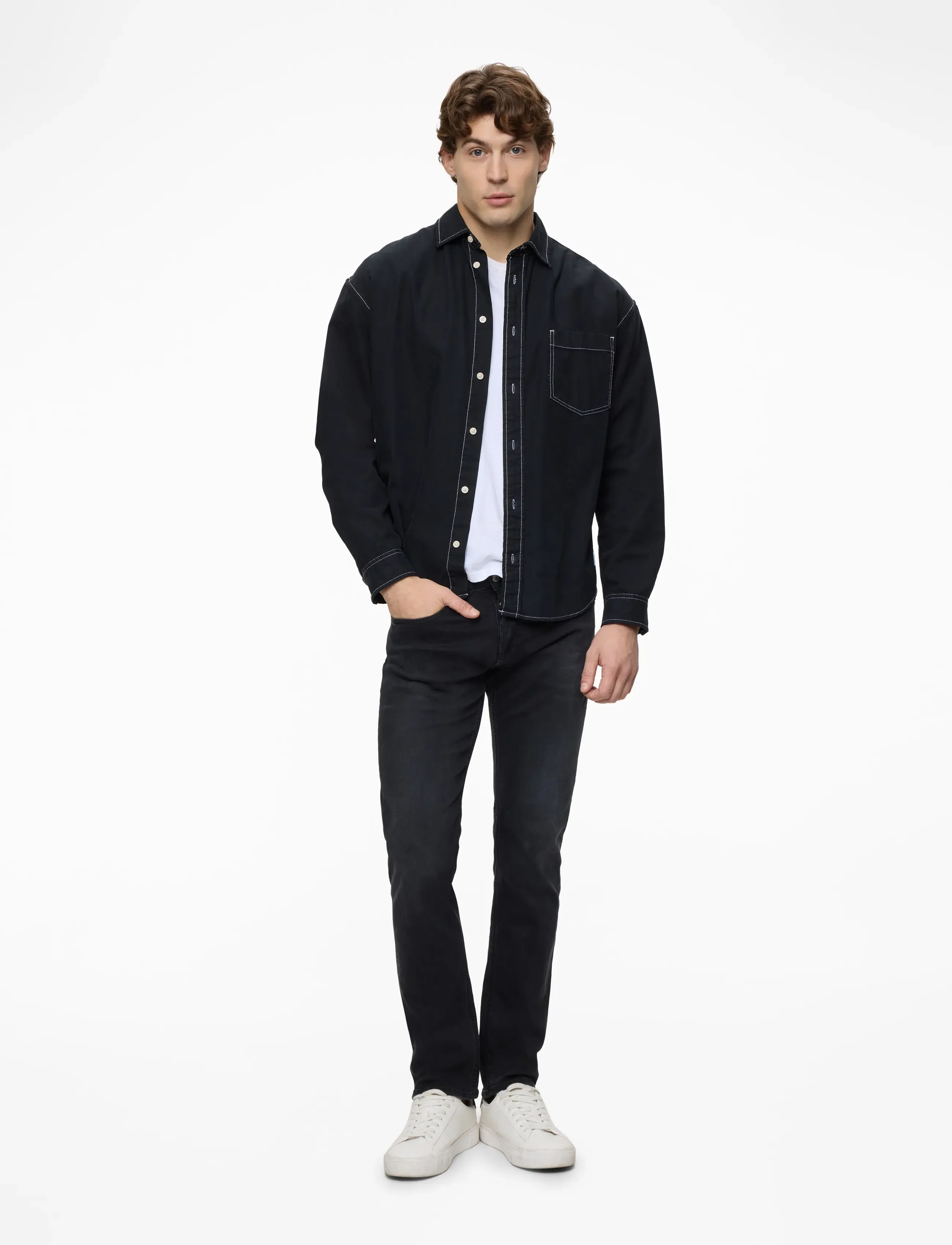 Replay - GROVER Trousers STRAIGHT C-Stretch - dark grey - 2